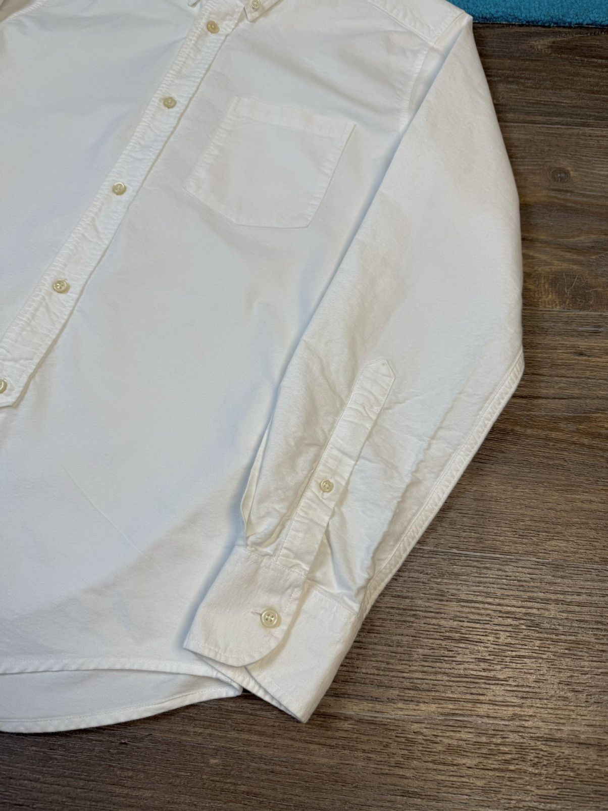 Our Legacy Our Legacy Oxford Buttons Up White Shirt Size US M / EU 48-50 / 2 - 7 Thumbnail
