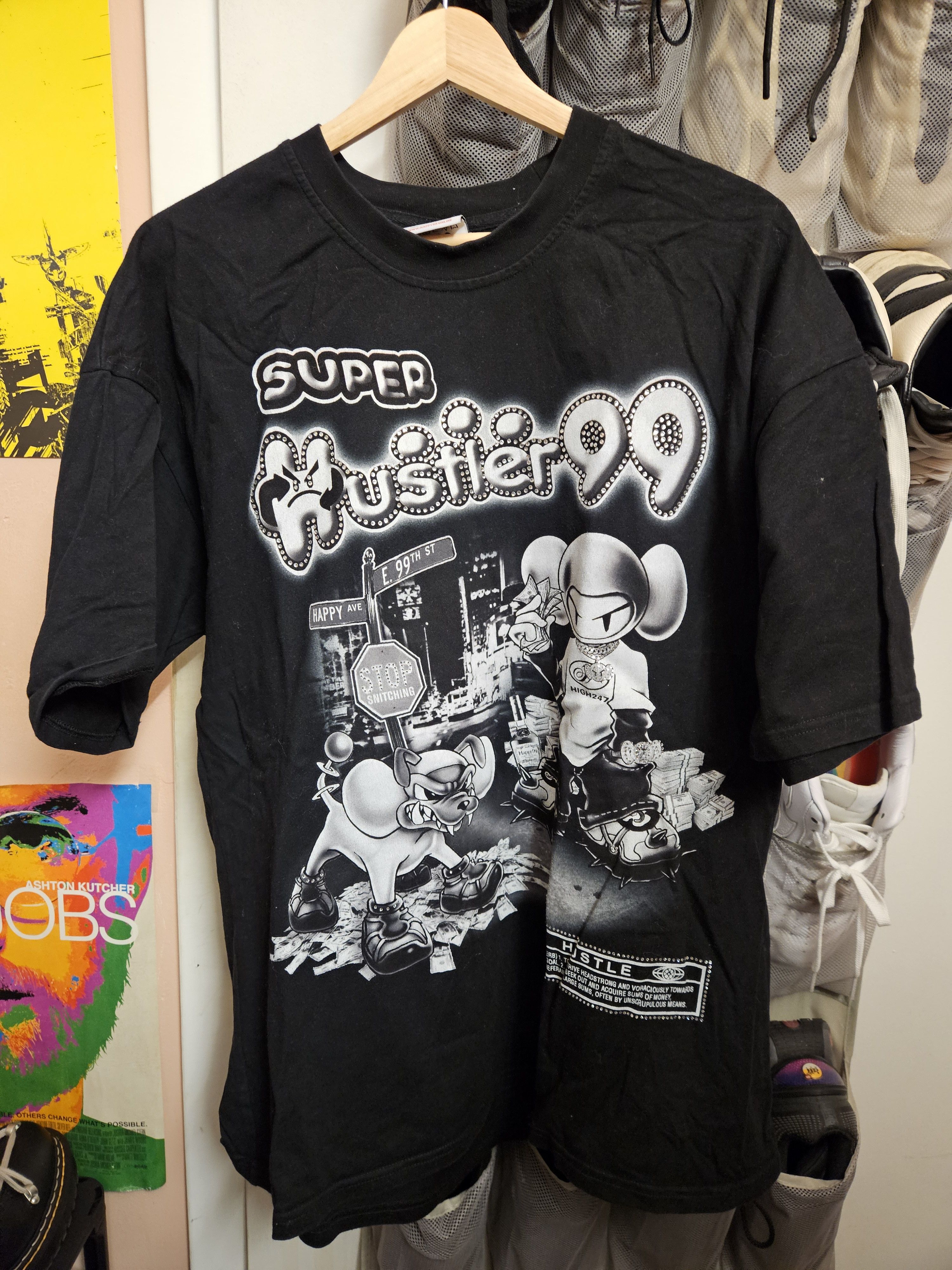 Happy99 Happy99 Super Hustler 99 Tee XL Black Size US XL / EU 56 / 4 - 1 Thumbnail