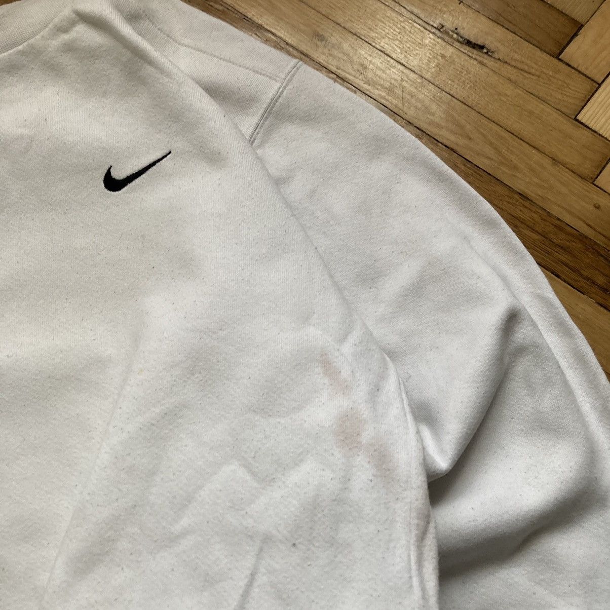 Nike × Vintage Vintage 90’s Nike Sweatshirt white Size US S / EU 44-46 / 1 - 2 Thumbnail