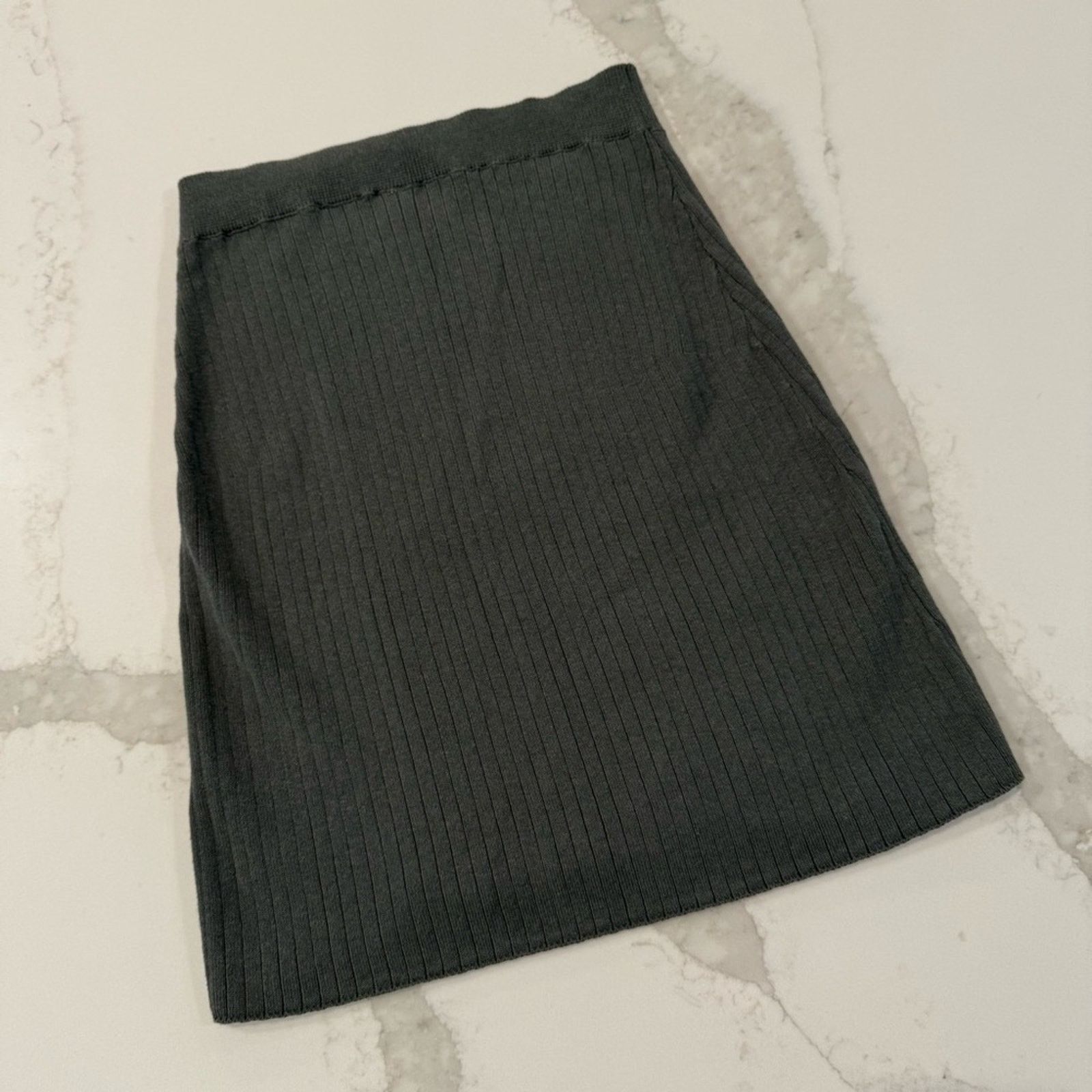 Free People Free People Mod Faux Wrap Knit Mini Skirt Women’s XS Thyme Size 26" / US 2 / IT 38 - 6 Thumbnail