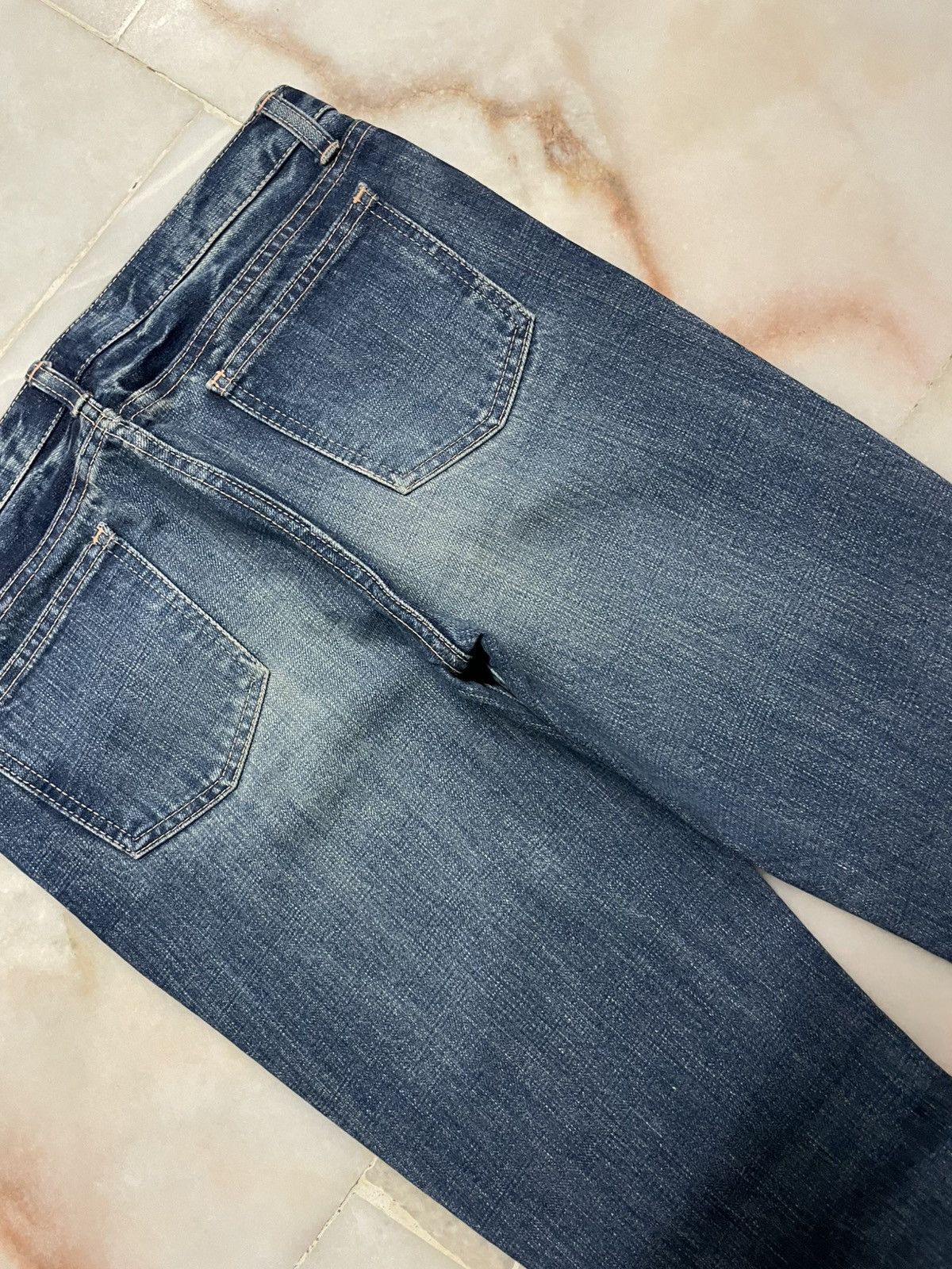 Japanese Brand 💥Flared💥90s Style DMG Mudwash Bell Bottom Sick Jean Japan Size US 29 - 13 Thumbnail