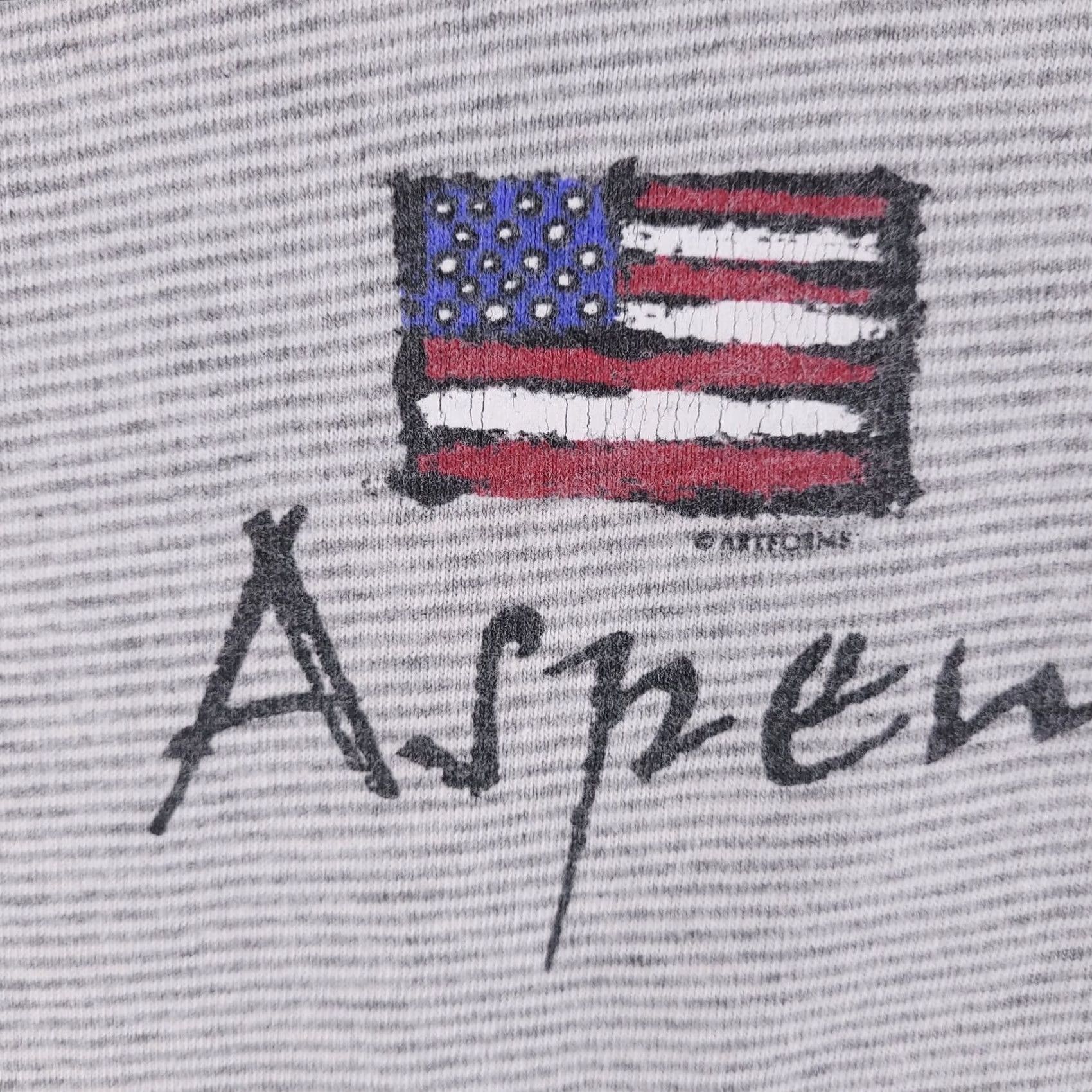 Vintage Vintage Artforms Shirt Mens M Gray USA Striped T-Shirt Short Sleeve Made USA 90s? (adjusted) Size US M / EU 48-50 / 2 - 2 Thumbnail