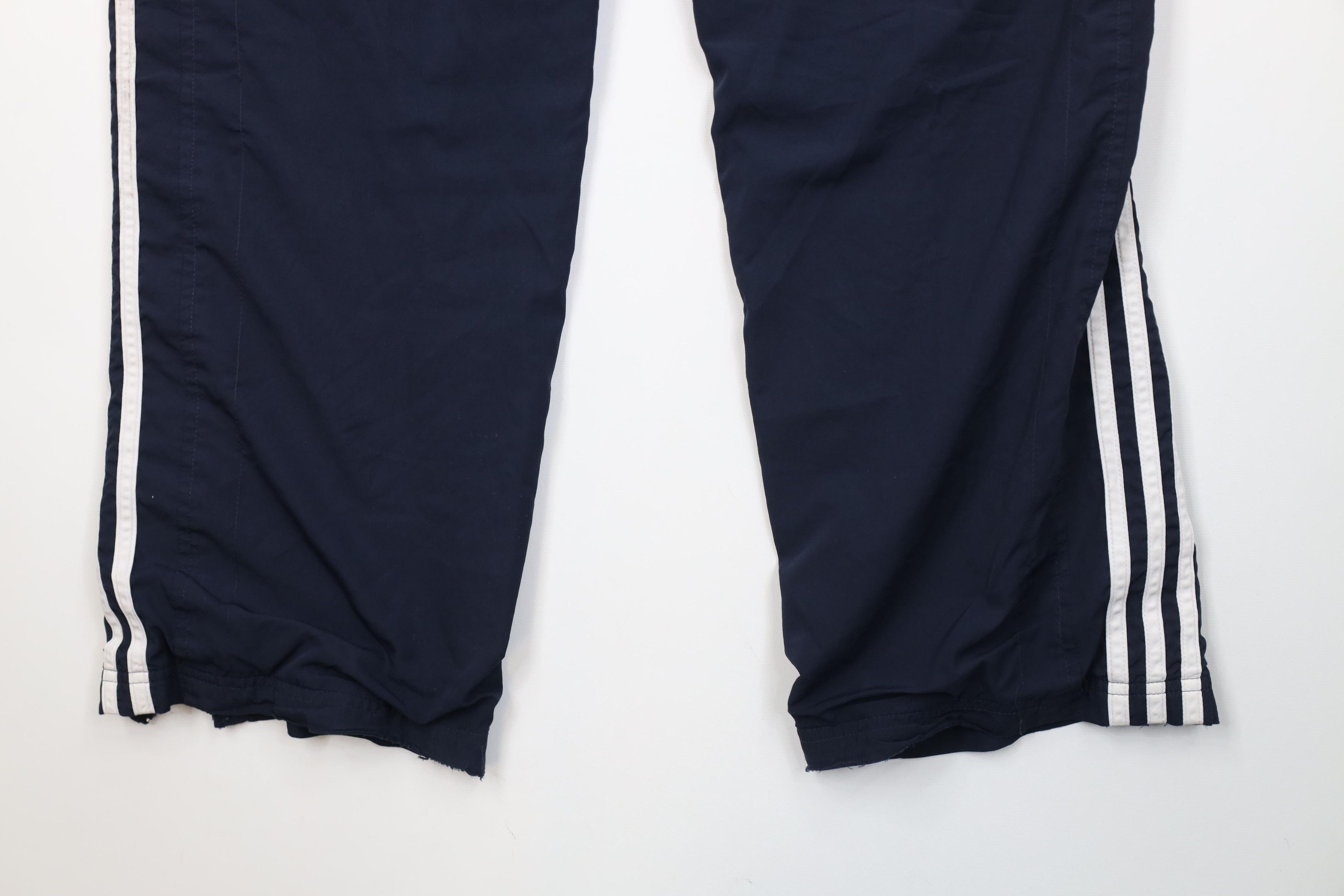Adidas Vintage Y2K Adidas Striped Lined Wide Leg Windbreaker Pants Size US 34 / EU 50 - 14 Thumbnail