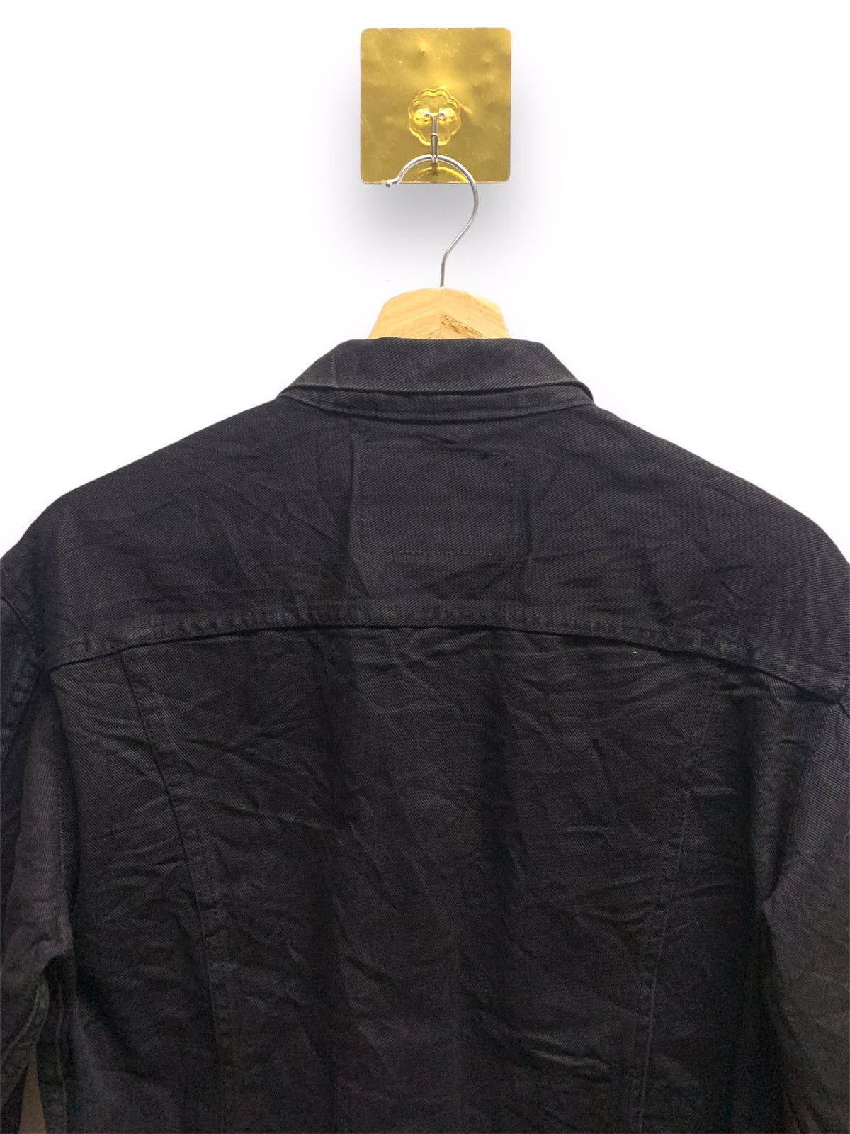 Edwin Vintage 90s EDWIN Denim Jakcet Black Size US M / EU 48-50 / 2 - 7 Thumbnail