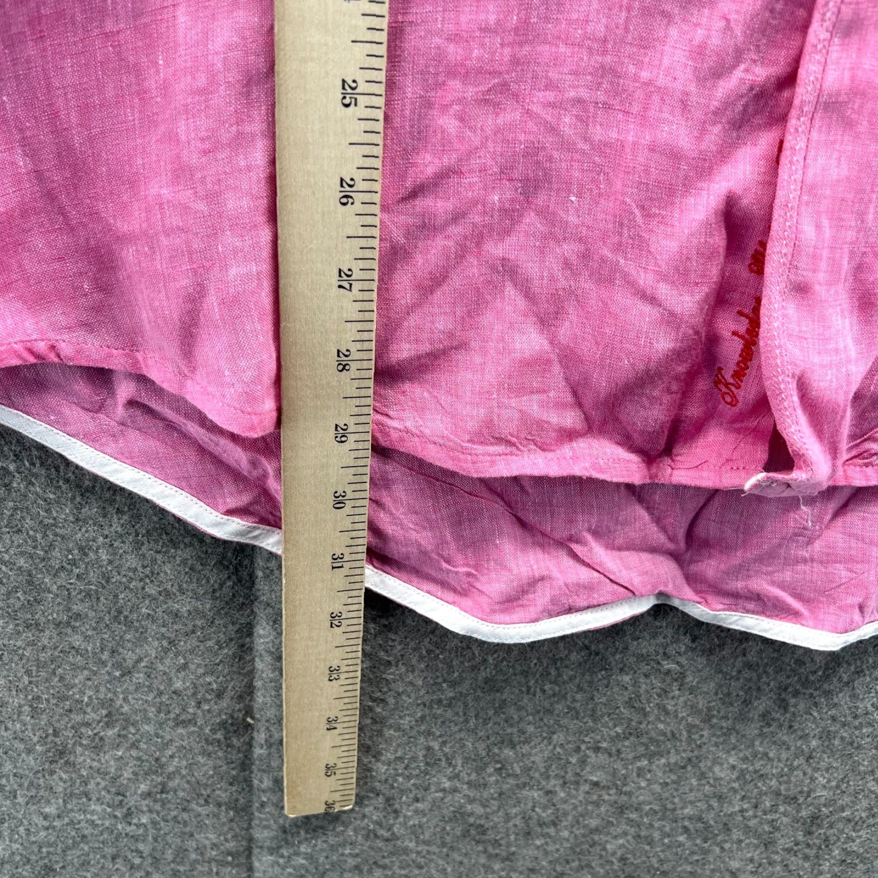 Robert Graham Robert Graham Shirt Mens Medium Pink Button Down Classic Roll Up Cuff Cotton Size US M / EU 48-50 / 2 - 6 Thumbnail