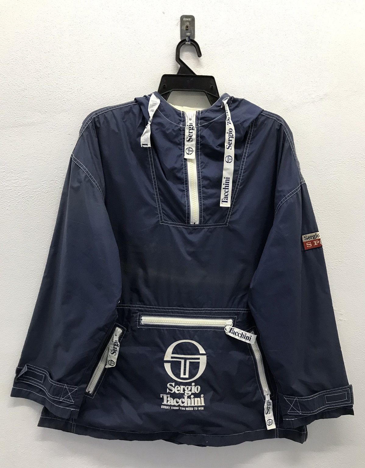 Sergio Tacchini × Vintage Vintage Sergio Tacchini Sport Jacket Hoodie Size US L / EU 52-54 / 3 - 1 Thumbnail