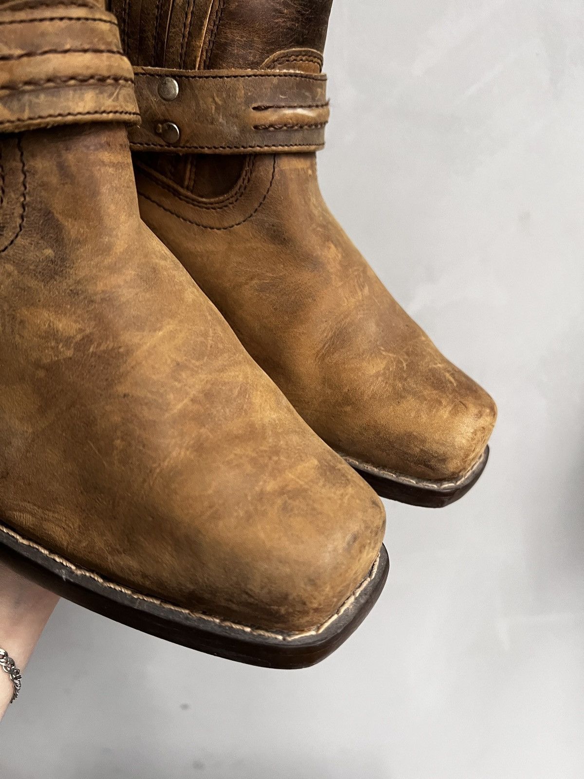 Western Rise Western style ankle moto style harley davidson boots Size US 9 / EU 42 - 3 Thumbnail