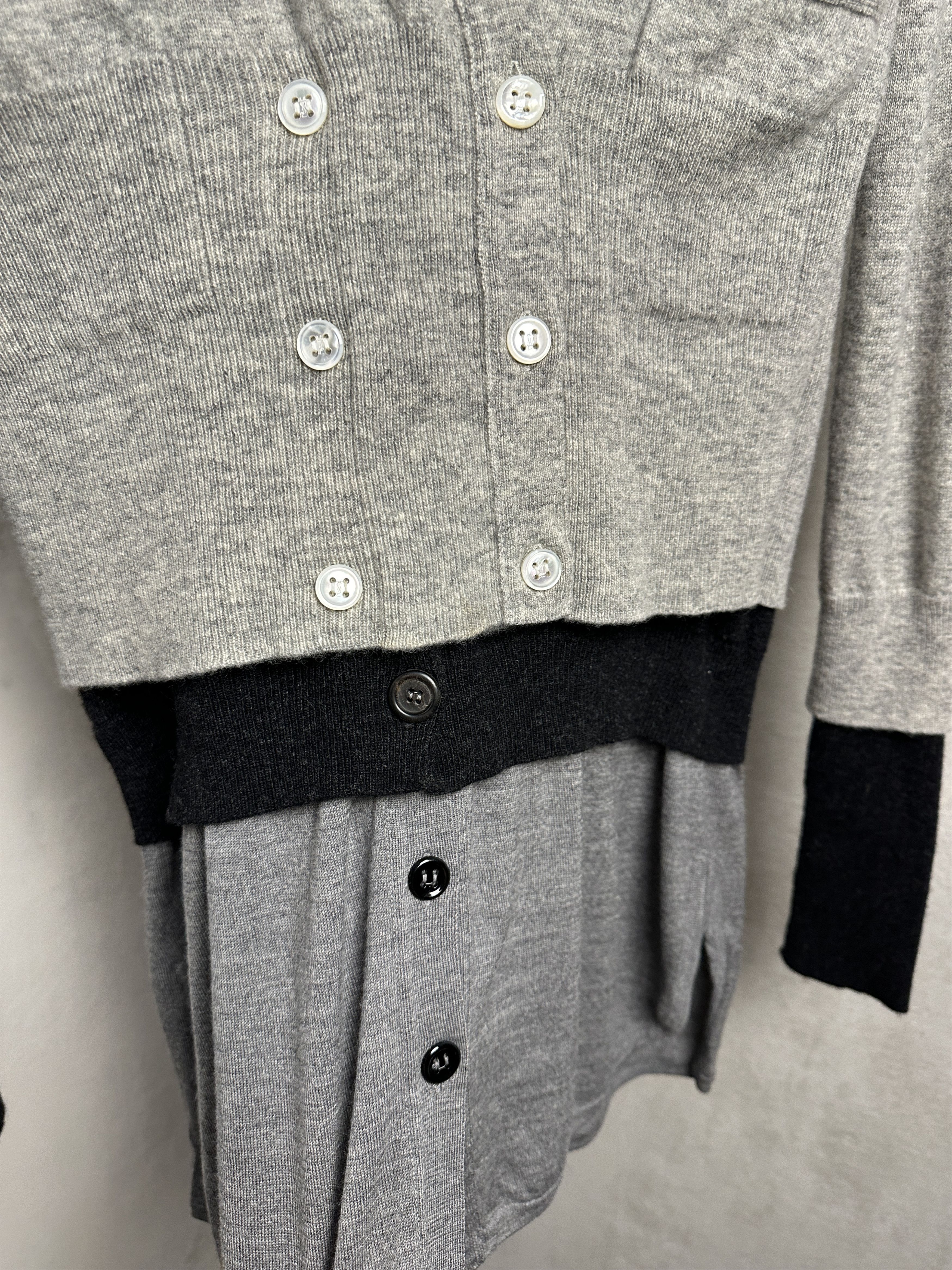 Saint Laurent Paris Yves Saint Laurent Archive FW08 Wool Layered Cardigan Size M / US 6-8 / IT 42-44 - 7 Thumbnail