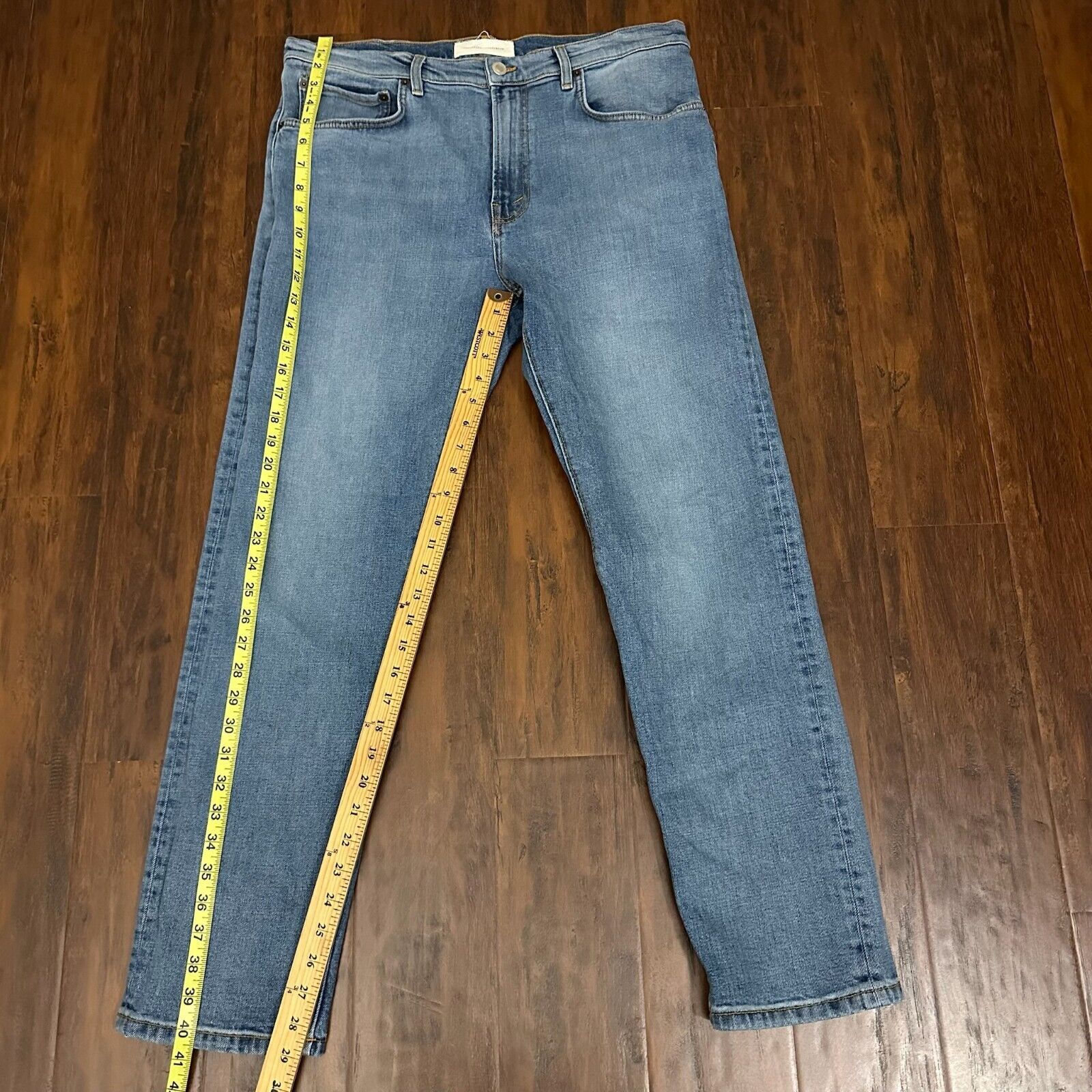 JEANERICA JEANERICA TM005 Jeans Light Vintage Straight Leg Cotton Size US 34 / EU 50 - 12 Thumbnail