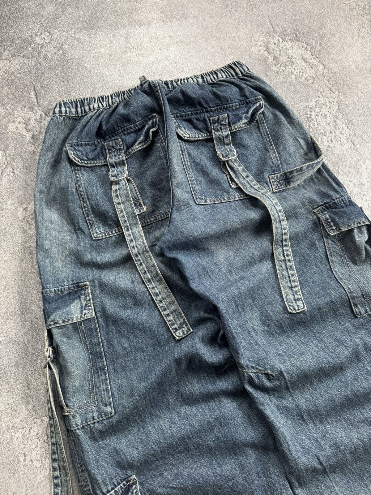 If Six Was Nine Retro 90s pants jeans baggy cargo trouser Multipocket L.G.B. Size 28" / US 6 / IT 42 - 7 Thumbnail