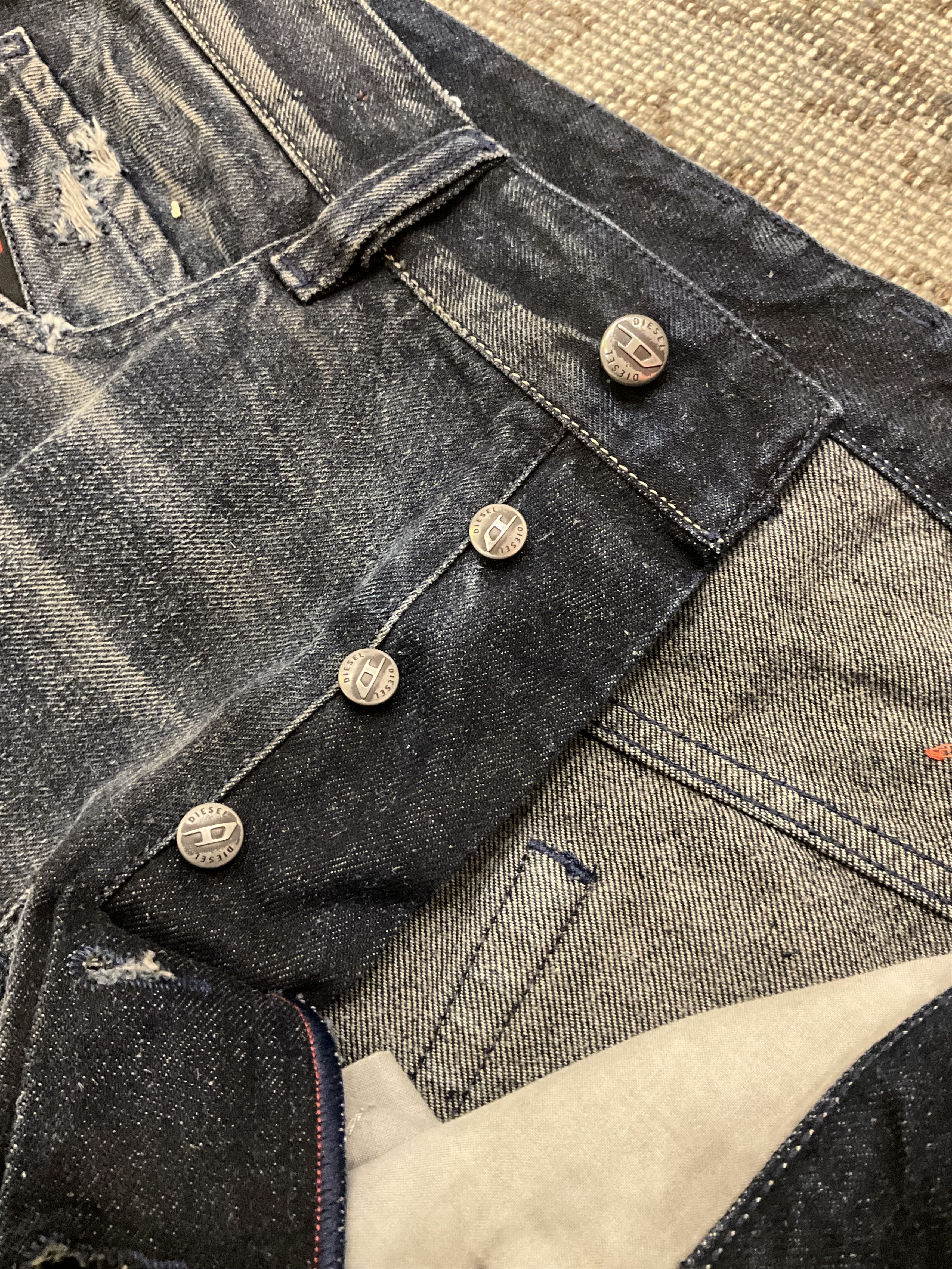 Diesel Diesel 1997 D-ENIM-M Relaxed Wide Leg Jeans Dark Indigo W32 Size US 32 / EU 48 - 4 Thumbnail