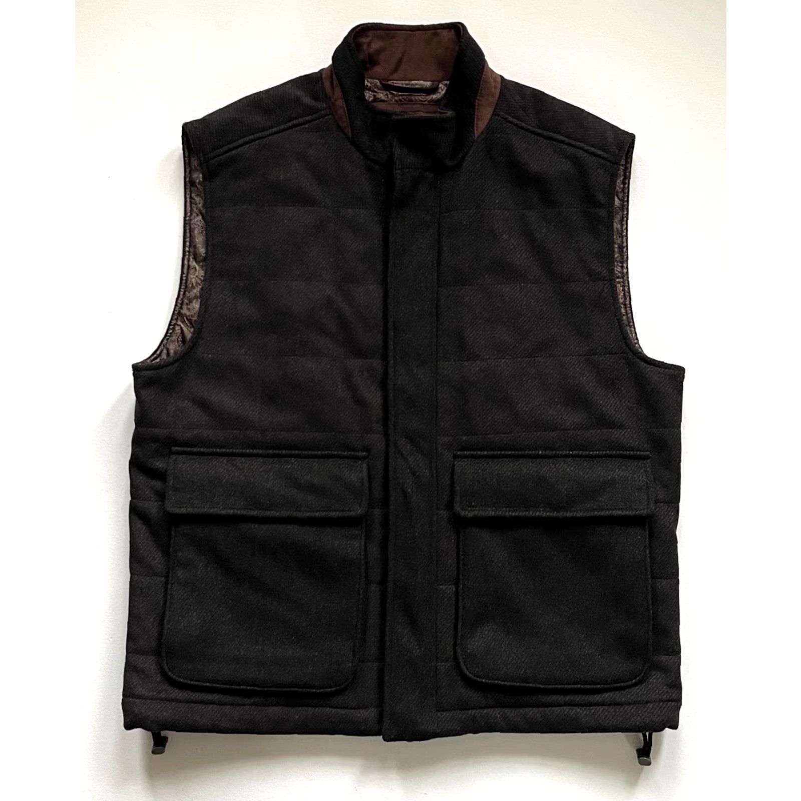 Robert Talbott VINTAGE Robert Talbott Mariposa Vest Wool Cashmere Full Zip Mens M Brown Modern Classic Designer City Size US M / EU 48-50 / 2 - 3 Thumbnail