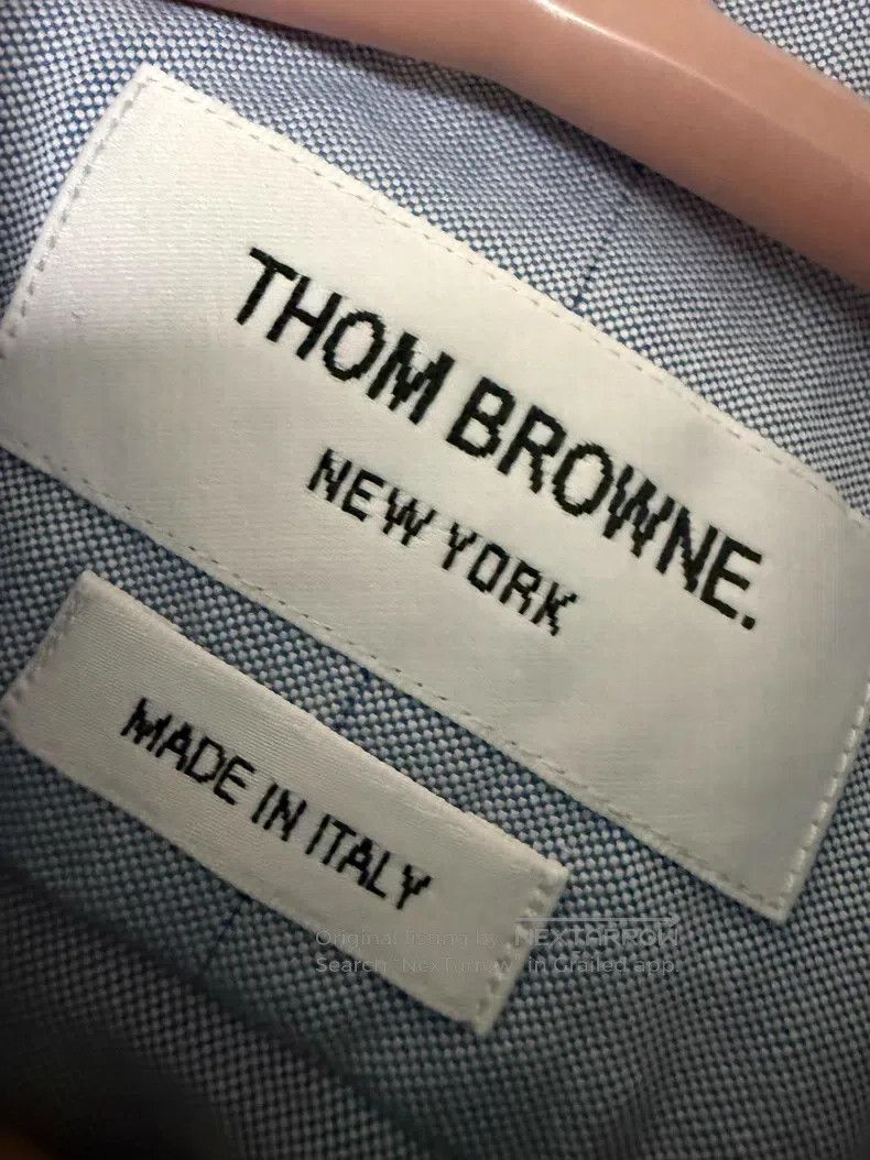 Thom Browne Thom Browne Classic Oxford Cloth Simple Cotton Long Sleeve Size US XL / EU 56 / 4 - 4 Thumbnail