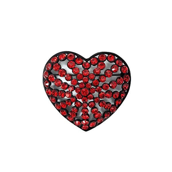 Number (N)ine Number (N)ine Rhinestone heart brooch Size ONE SIZE - 2 Thumbnail