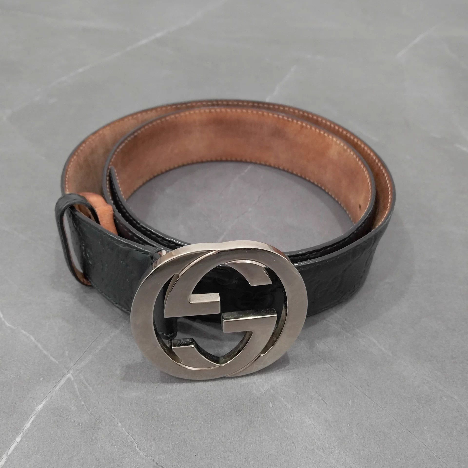 GUCCI Interlocking GG 90cm Belt 95 New