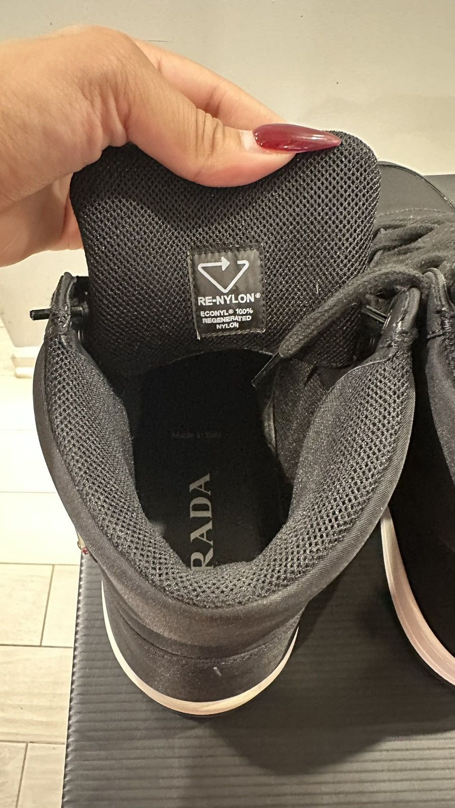 Prada Prada Re-Nylon Gabardine High 'Black' Size US 9.5 / EU 42-43 - 6 Thumbnail