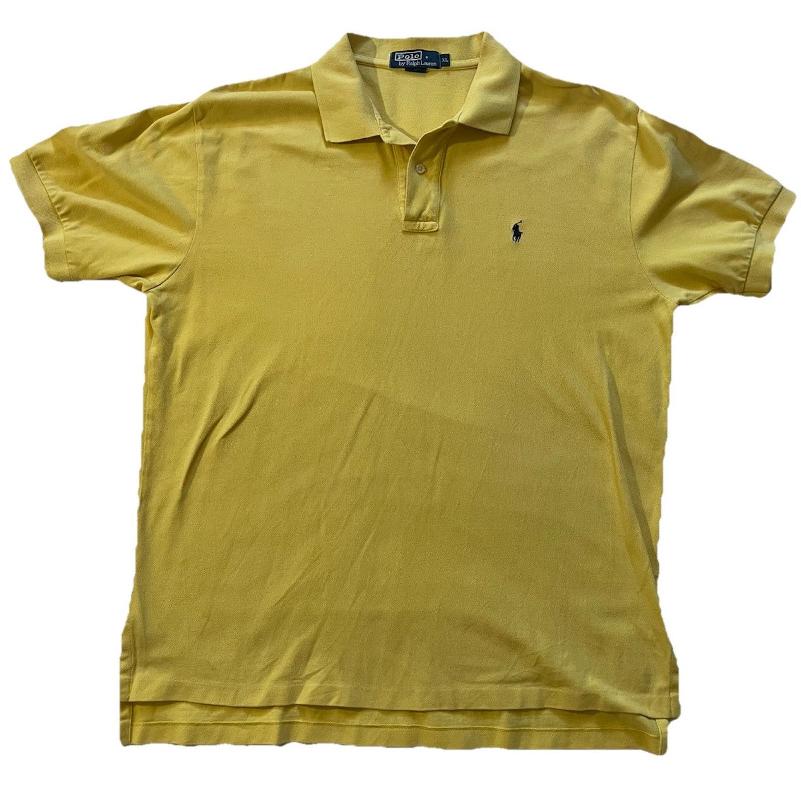 Polo Ralph Lauren Polo Ralph Lauren Yellow Short Sleeve w/ Logo Men's Size XL Size US XL / EU 56 / 4 - 2 Thumbnail