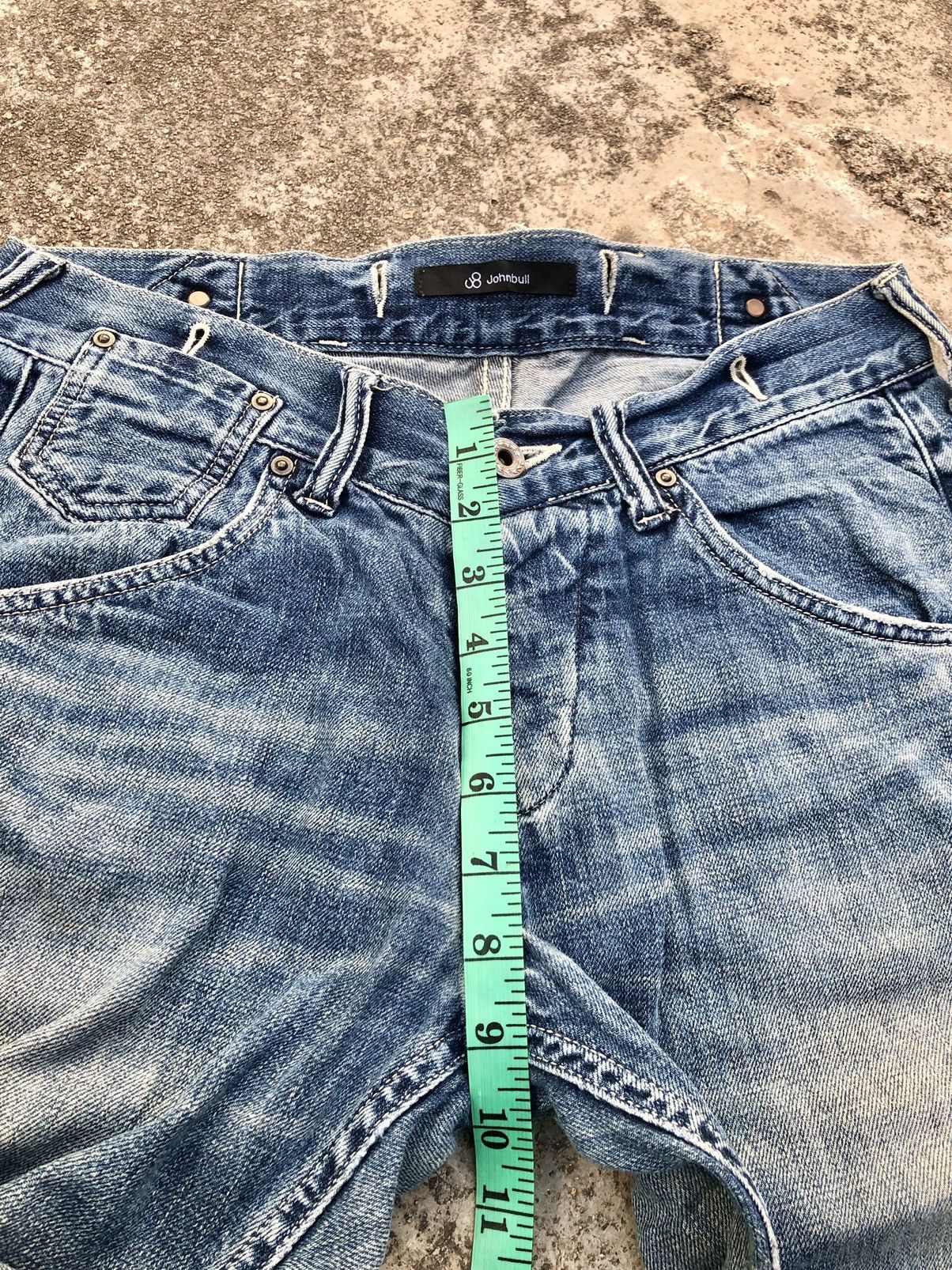 Johnbull SELVEDGE BUCKLE BACK DISTRESSED DENIM Size US 30 / EU 46 - 11 Thumbnail