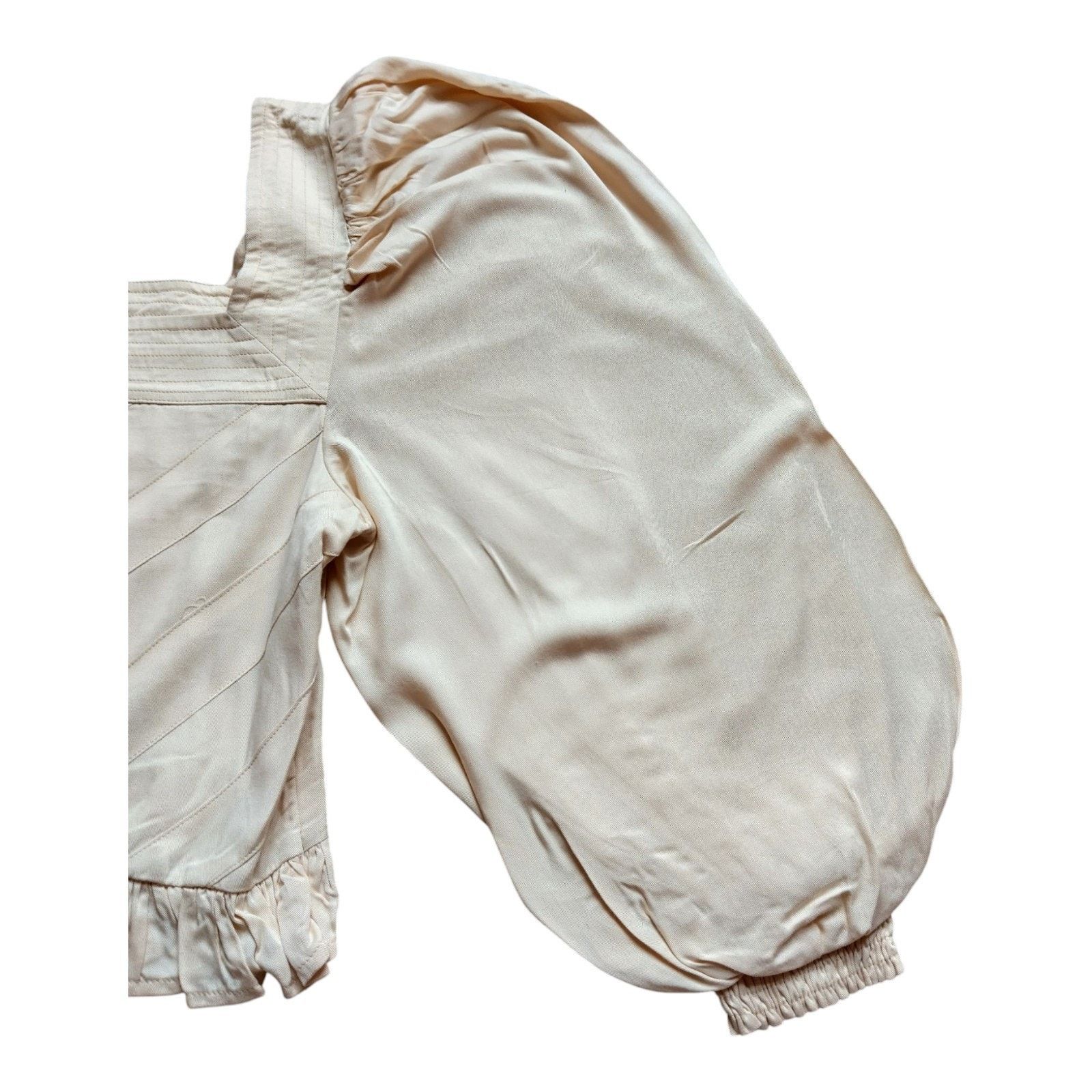 Other Women's Area Stars Dara LS Top, Ivory, Medium, NWT Size M / US 6-8 / IT 42-44 - 3 Thumbnail