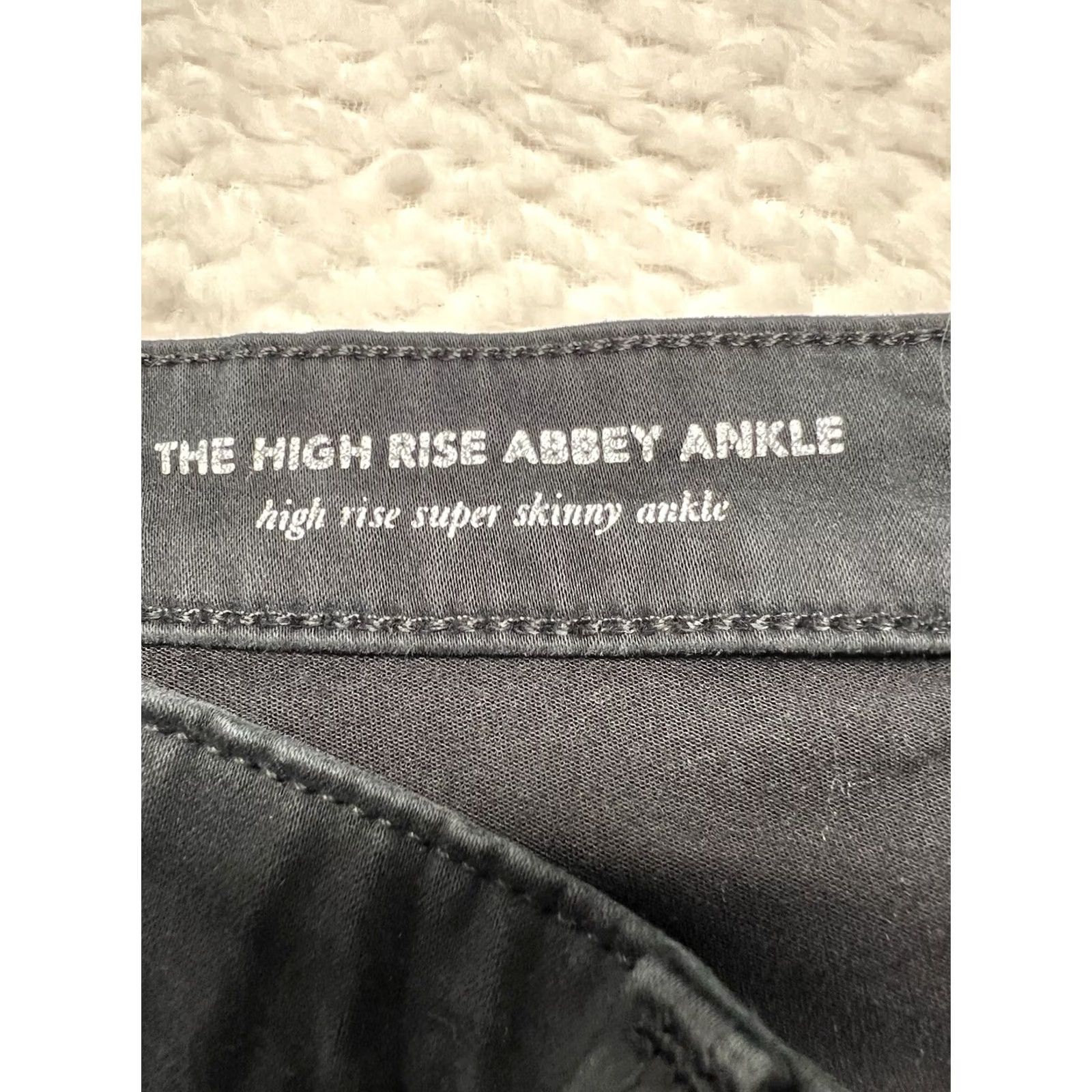 Anthropologie AG Adriano Goldschmied Black 29 Women’s High Rise Abby Ankle Pants Anthropologie AG Size 29" - 5 Thumbnail