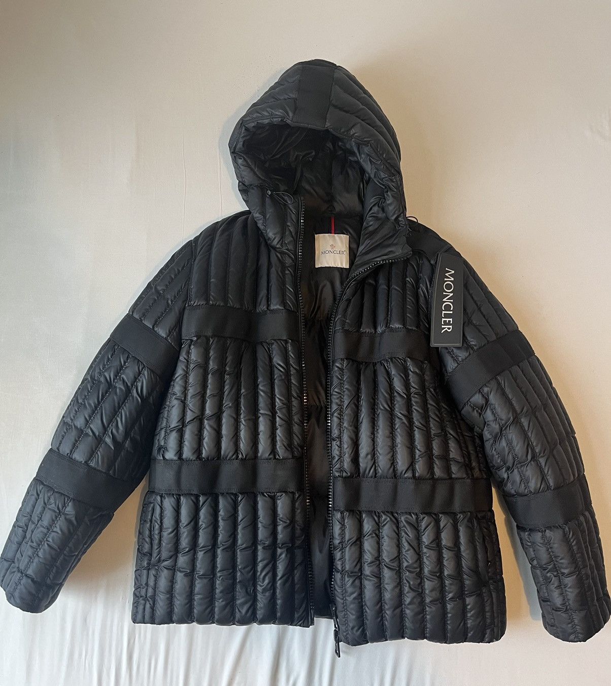 image of Craig Green Moncler Genius Coat in Black, Men's (Size Large)