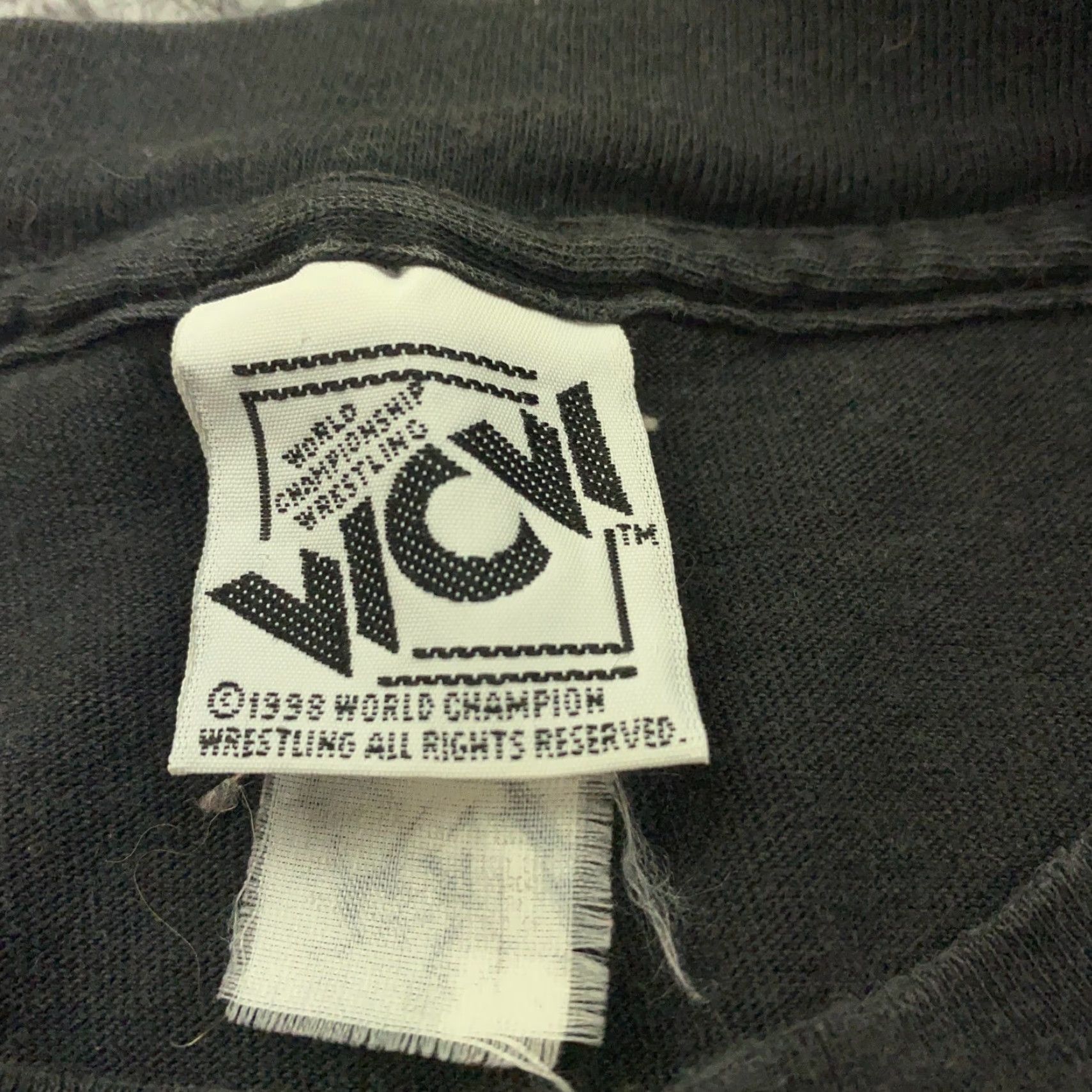 Vintage VINTAGE WCW NWO Wolfpack Shirt Mens Large Black Crew Neck Sleeveless Wrestling 90s Size US L / EU 52-54 / 3 - 7 Thumbnail