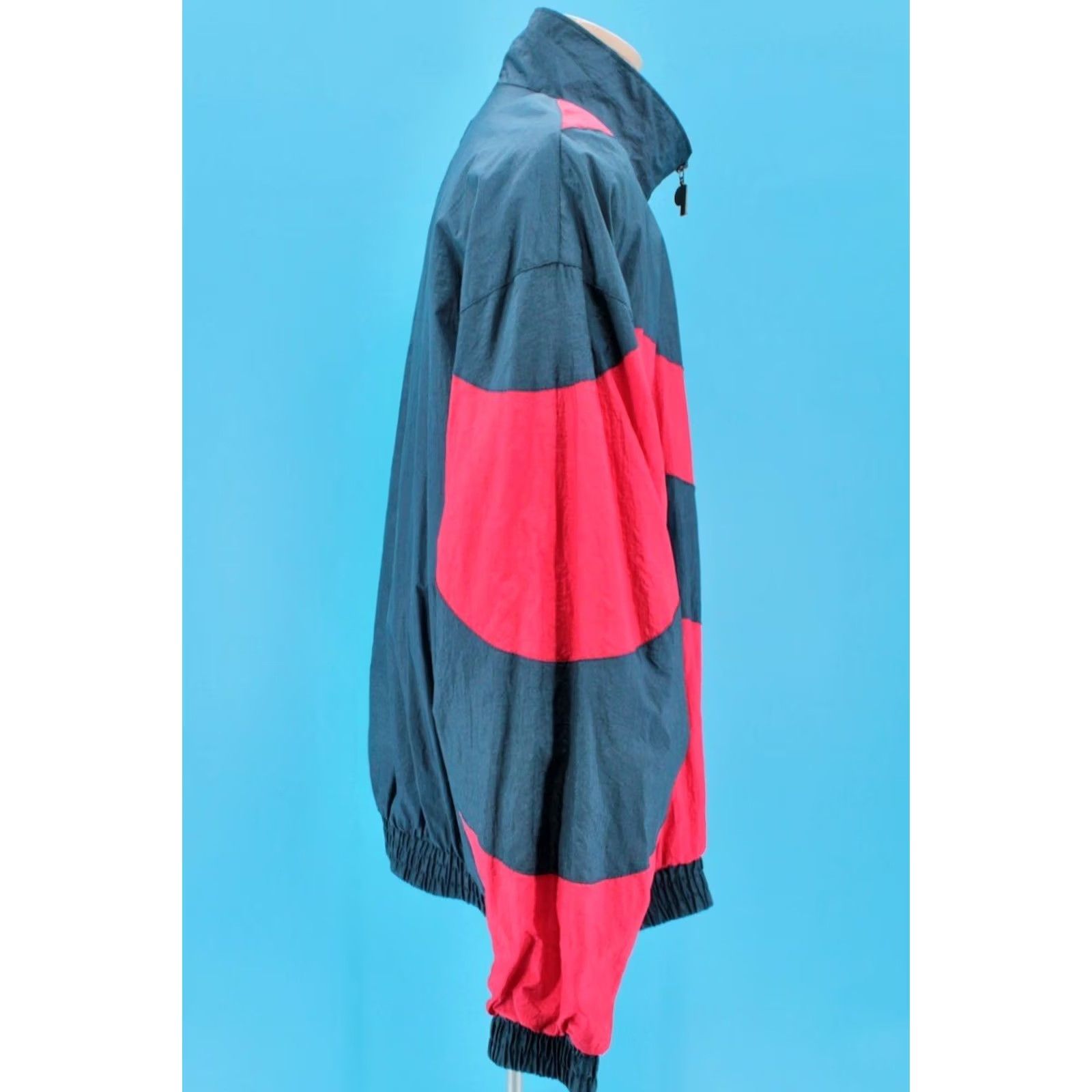 Pro Player Pro-player KU Jacket Shirt XL 1990s Nylon Blue Red Men’s VTG 90s Decade 1990s Sleeve 23.5" Measurements Extra Large Mens Size US XL / EU 56 / 4 - 5 Thumbnail