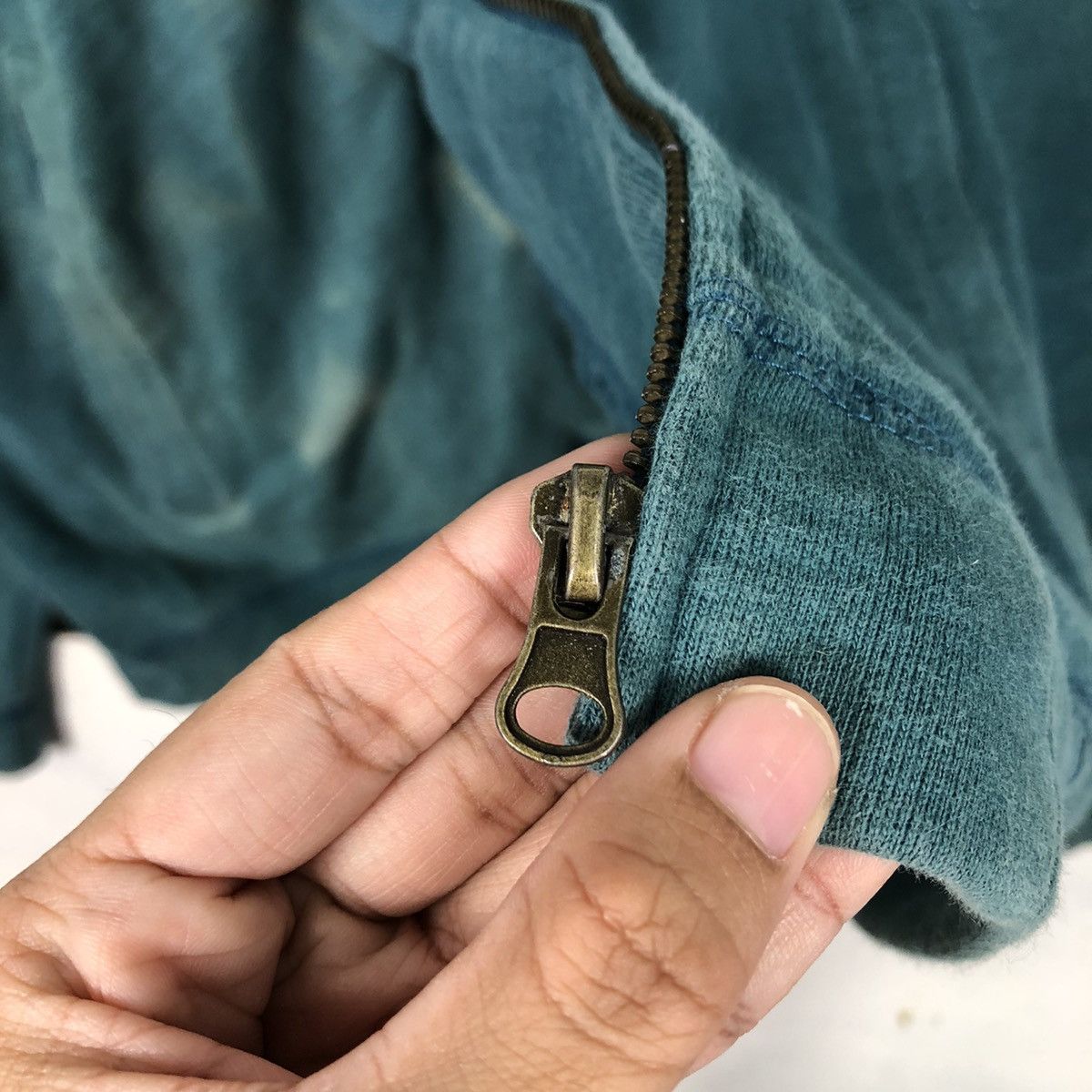 Japanese Brand Vintage LockHeaven Teal Zip Hoodie Embroidered Dreamcatcher Size US L / EU 52-54 / 3 - 18 Thumbnail