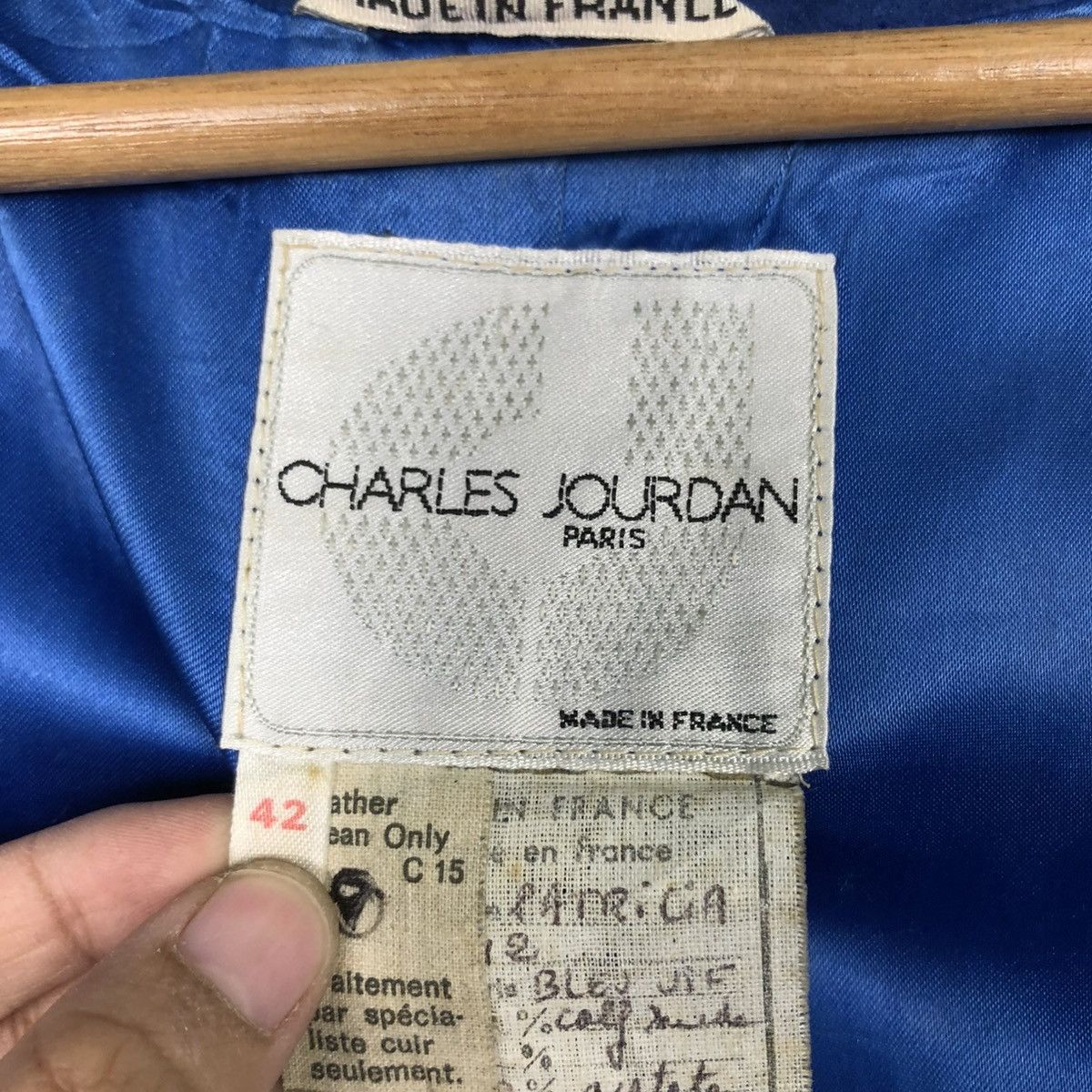 Charles Jourdan 🔥VINTAGE CROPPED SUEDE LEATHER JACKET CHARLES JOURDAN PARIS Size M / US 6-8 / IT 42-44 - 19 Thumbnail