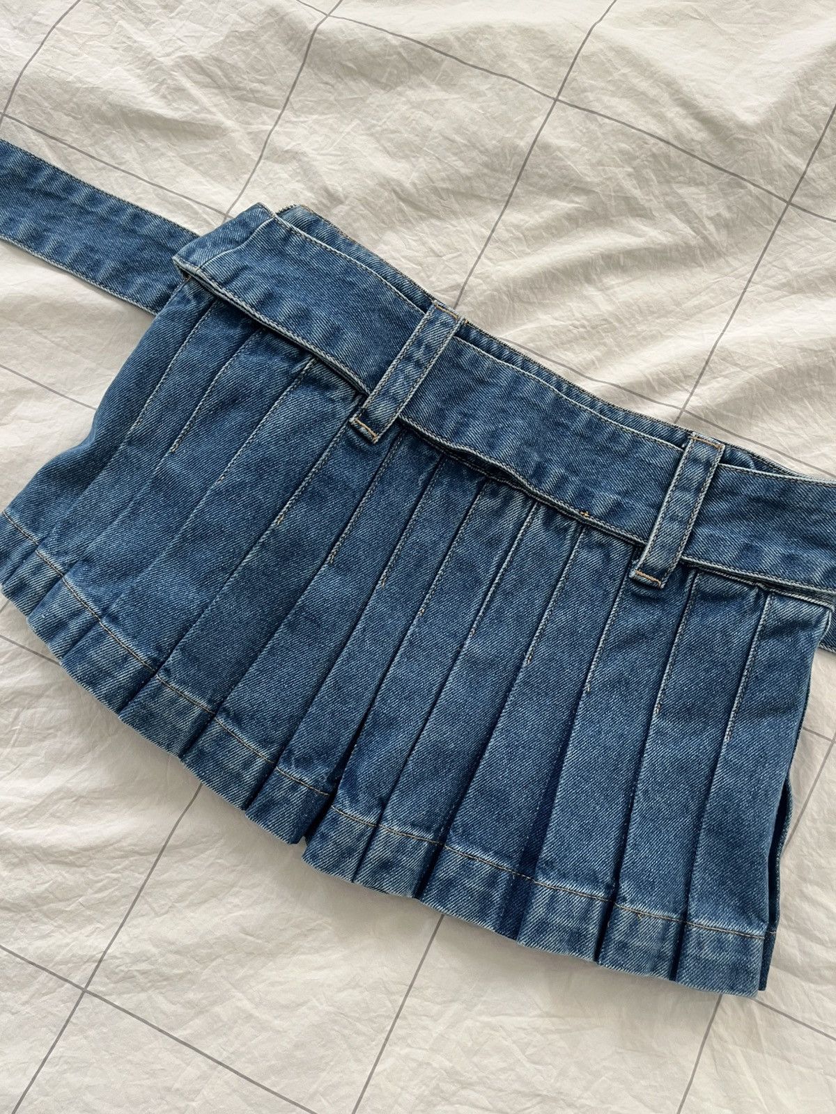 Dion Lee dion lee pleated denim miniskirt Size 26" / US 2 / IT 38 - 8 Thumbnail
