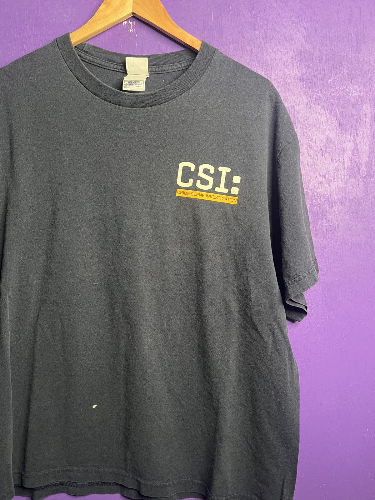 Vintage Vintage 90s CSI crime scene investigation mullet tee Size US XL / EU 56 / 4 - 3 Thumbnail