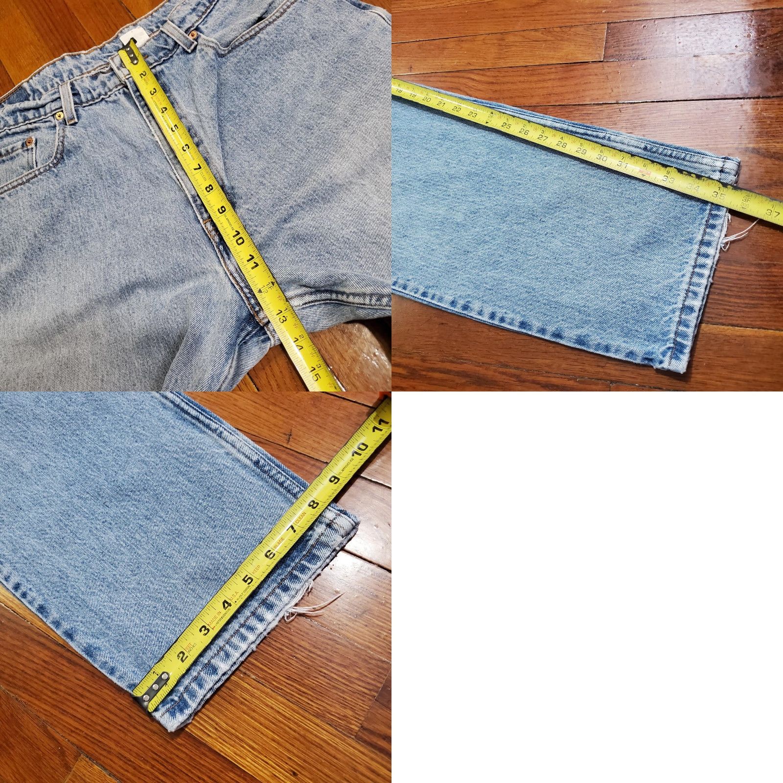 Levi's VINTAGE Levi's 550 Jeans Mens 37x36 Light Wash Relaxed Tapered Denim 90s Size US 38 / EU 54 - 9 Thumbnail