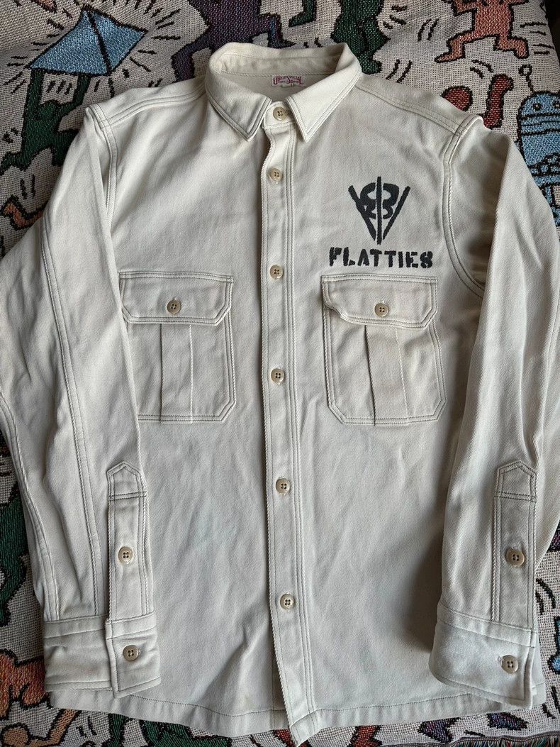 Freewheelers Flattie8 White Shirt - dmc