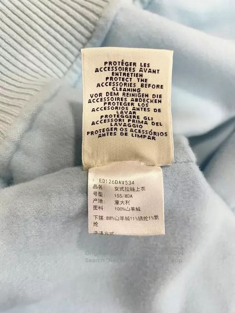 Hermes Hermes Lake Blue Zipper Cashmere Jacket, Loose Fit Size XXS / US 00 / IT 34 - 7 Thumbnail