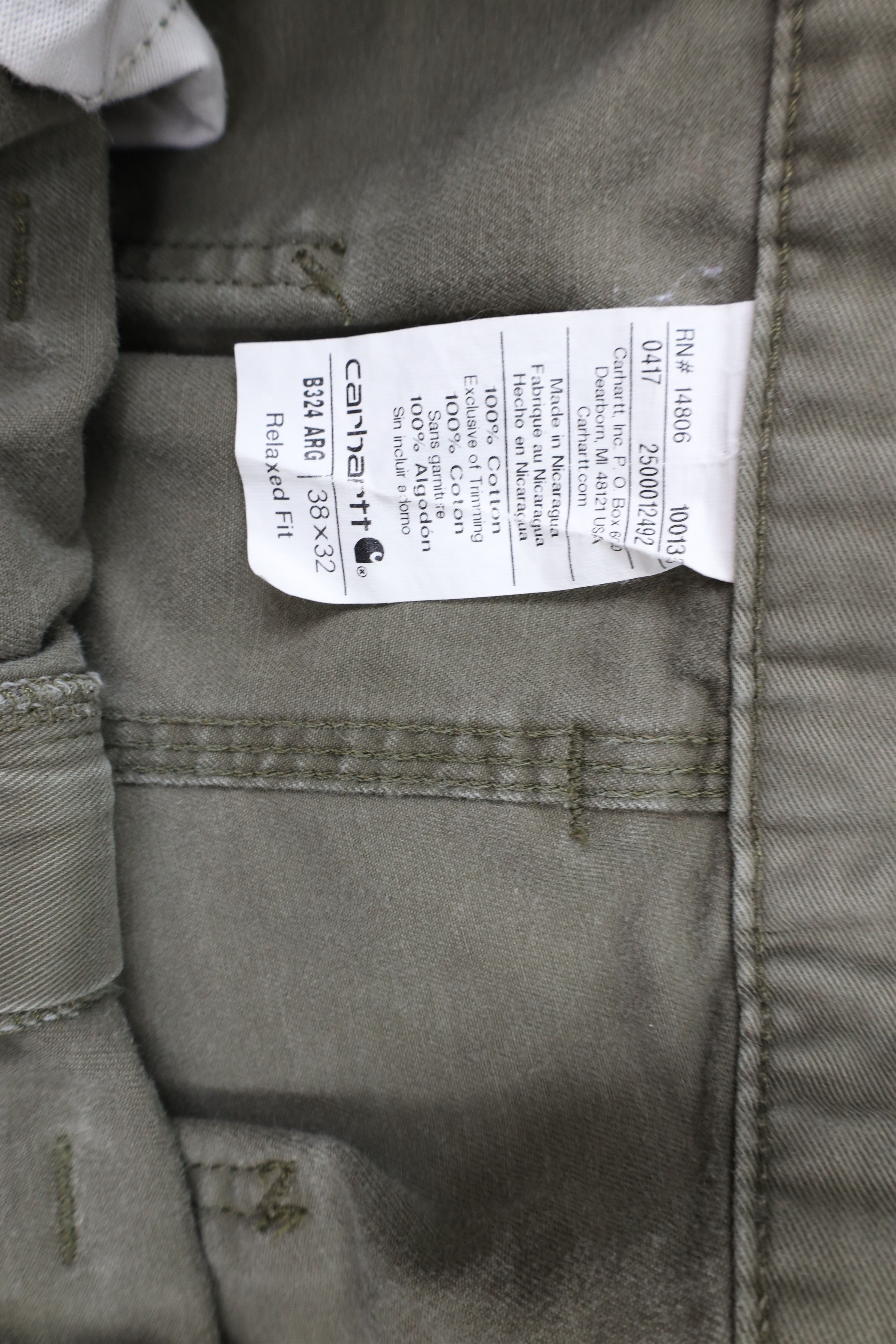 Carhartt × Vintage Vintage Carhartt Out Wide Leg Dungaree Carpenter Pants Green Size US 38 / EU 54 - 8 Thumbnail