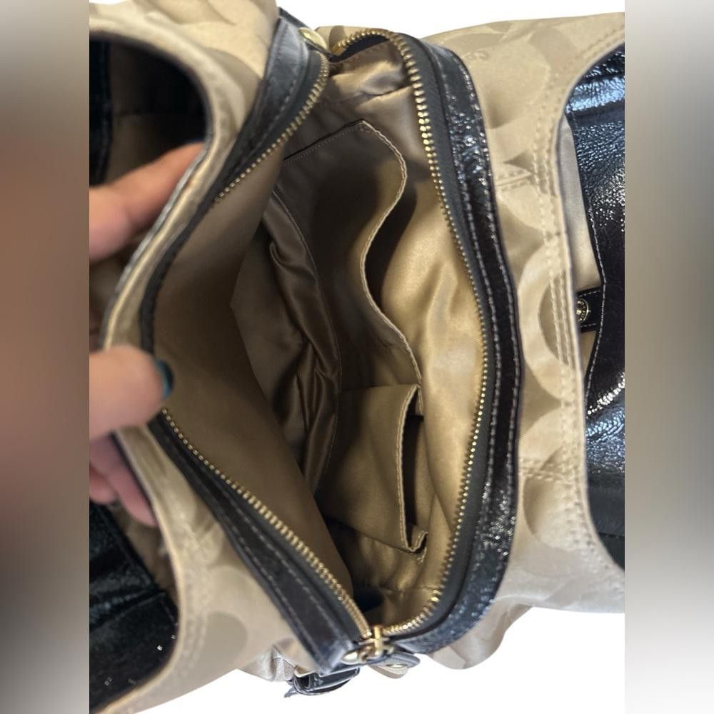 Coach Coach Signature C Beige & Brown Leather Hobo Bag Size ONE SIZE - 7 Thumbnail