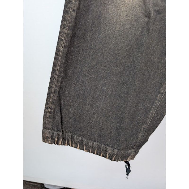 Maison MIHARA YASUHIRO o1rshd1 Amateur Sewn Wide Denim Jeans in Black Size US 32 / EU 48 - 9 Thumbnail
