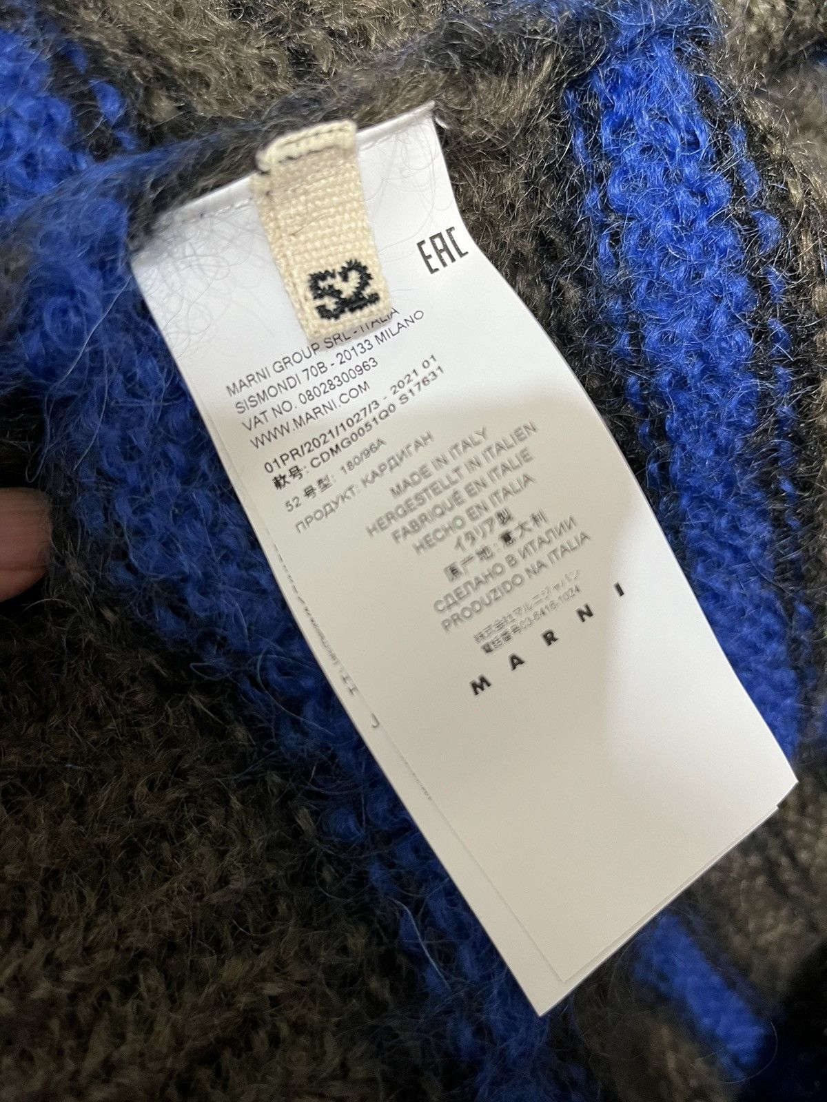 Marni Marni Mohair Cardigan size52 Size US L / EU 52-54 / 3 - 4 Thumbnail