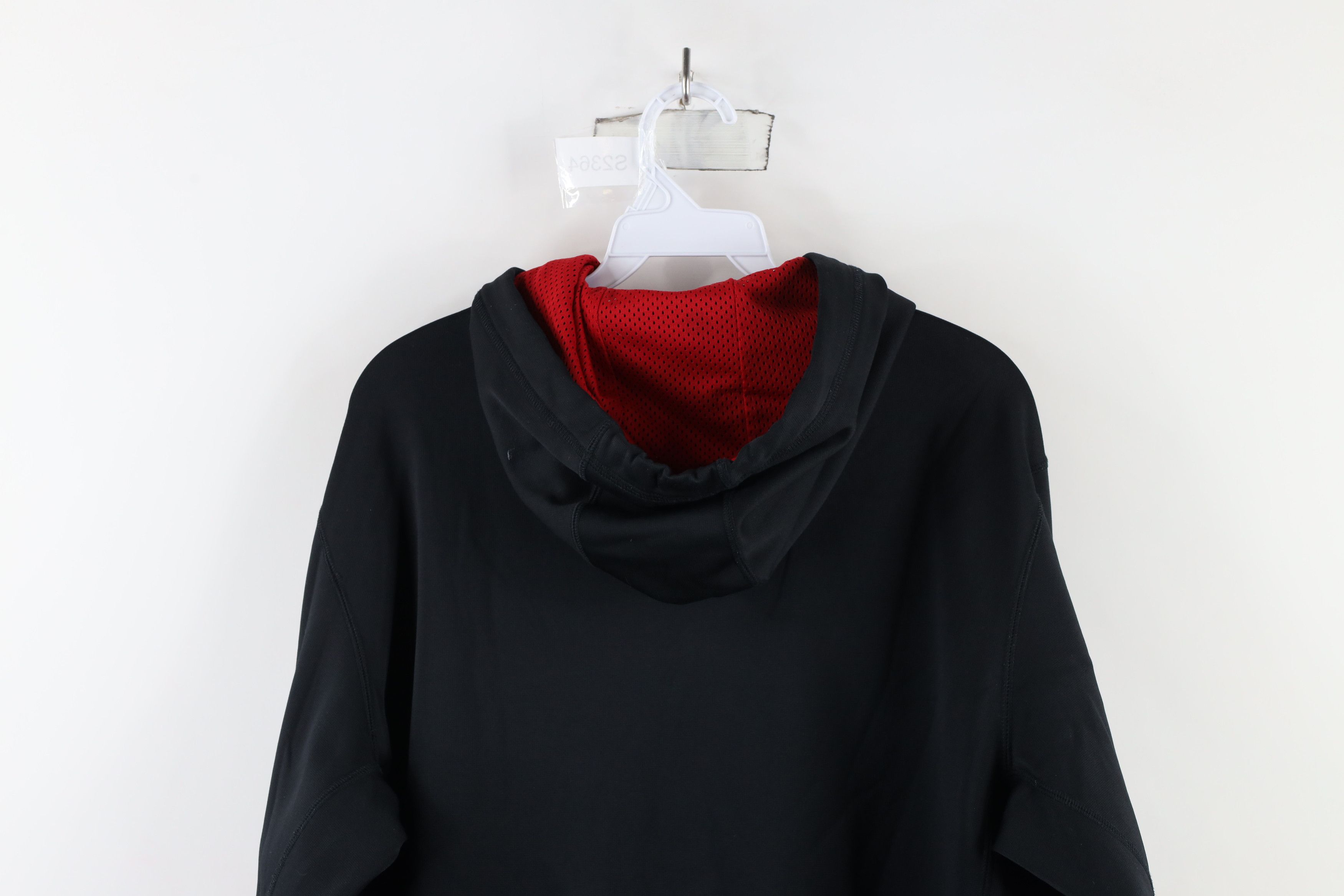 Nike × Vintage Vintage Nike Travis Scott Big Swoosh Logo Hoodie Black Size US L / EU 52-54 / 3 - 15 Thumbnail