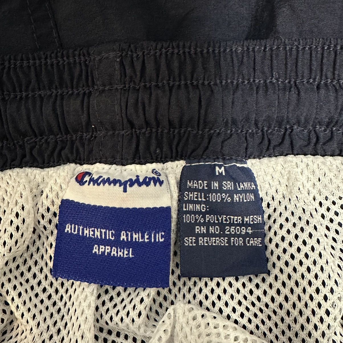 Champion × Vintage Vintage Champion Swim Shorts Navy Green Nylon 6” Mesh Lined Size US 29 - 4 Thumbnail