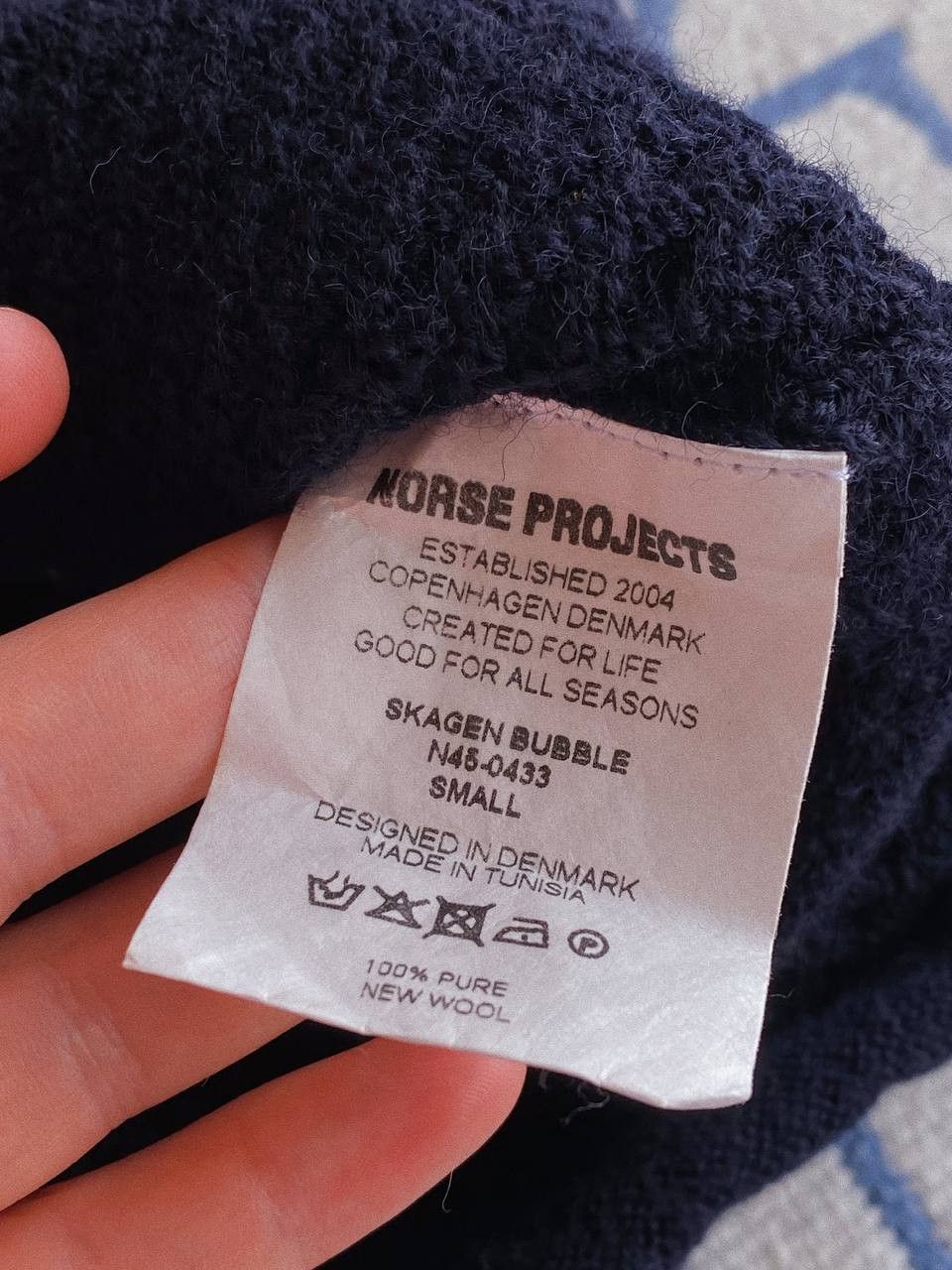 Norse Projects Norse Projects Skagen Bubbles Sweater Navy Size US S / EU 44-46 / 1 - 9 Thumbnail