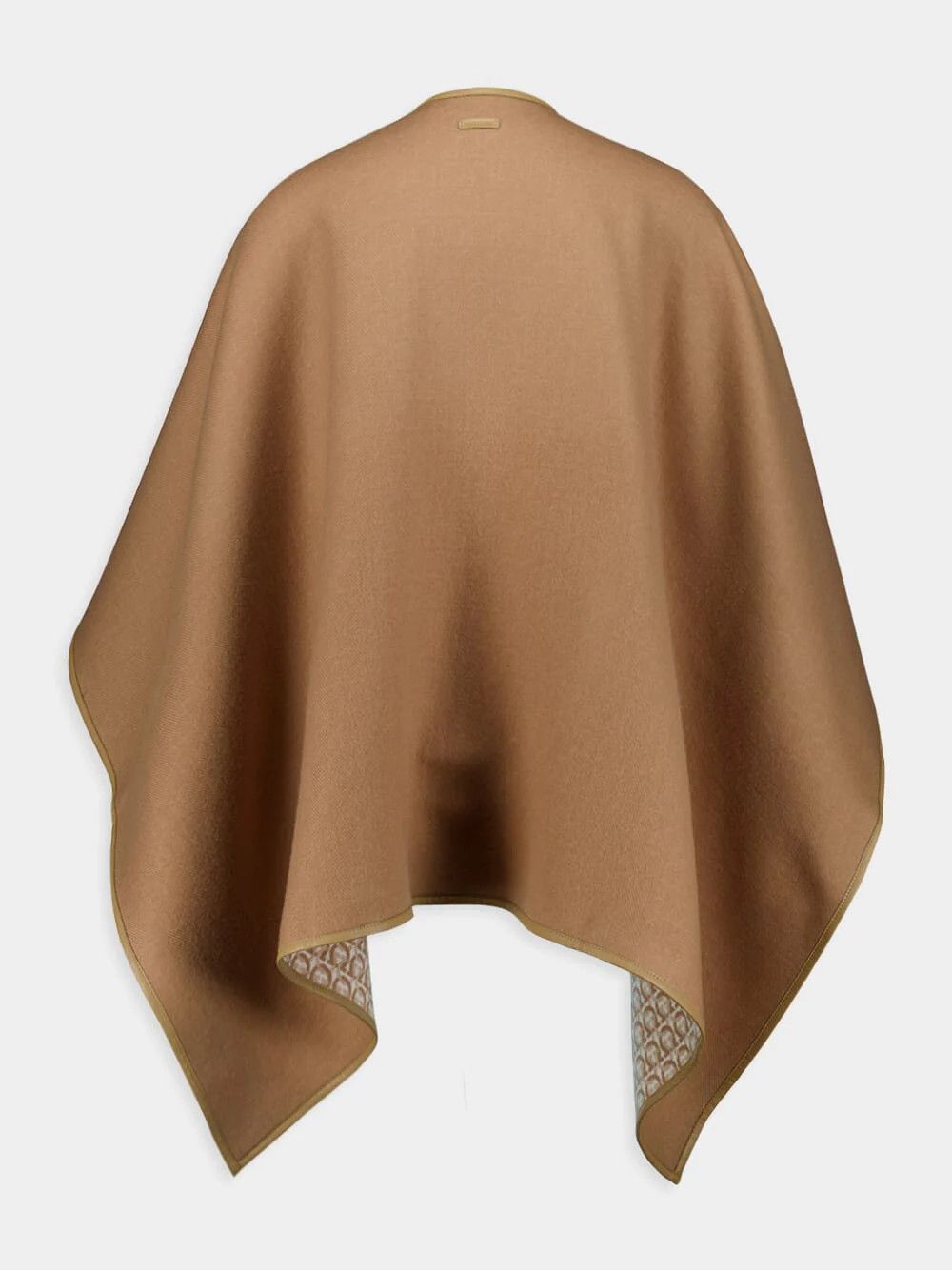 Salvatore Ferragamo o1s1rm1224 Size: OS / Gancini Reversible Cape in Camel Size ONE SIZE - 2 Thumbnail