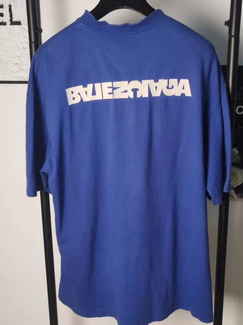 Balenciaga Balenciaga Logo Embroidered Short Sleeve T-Shirt Size US S / EU 44-46 / 1 - 2 Thumbnail