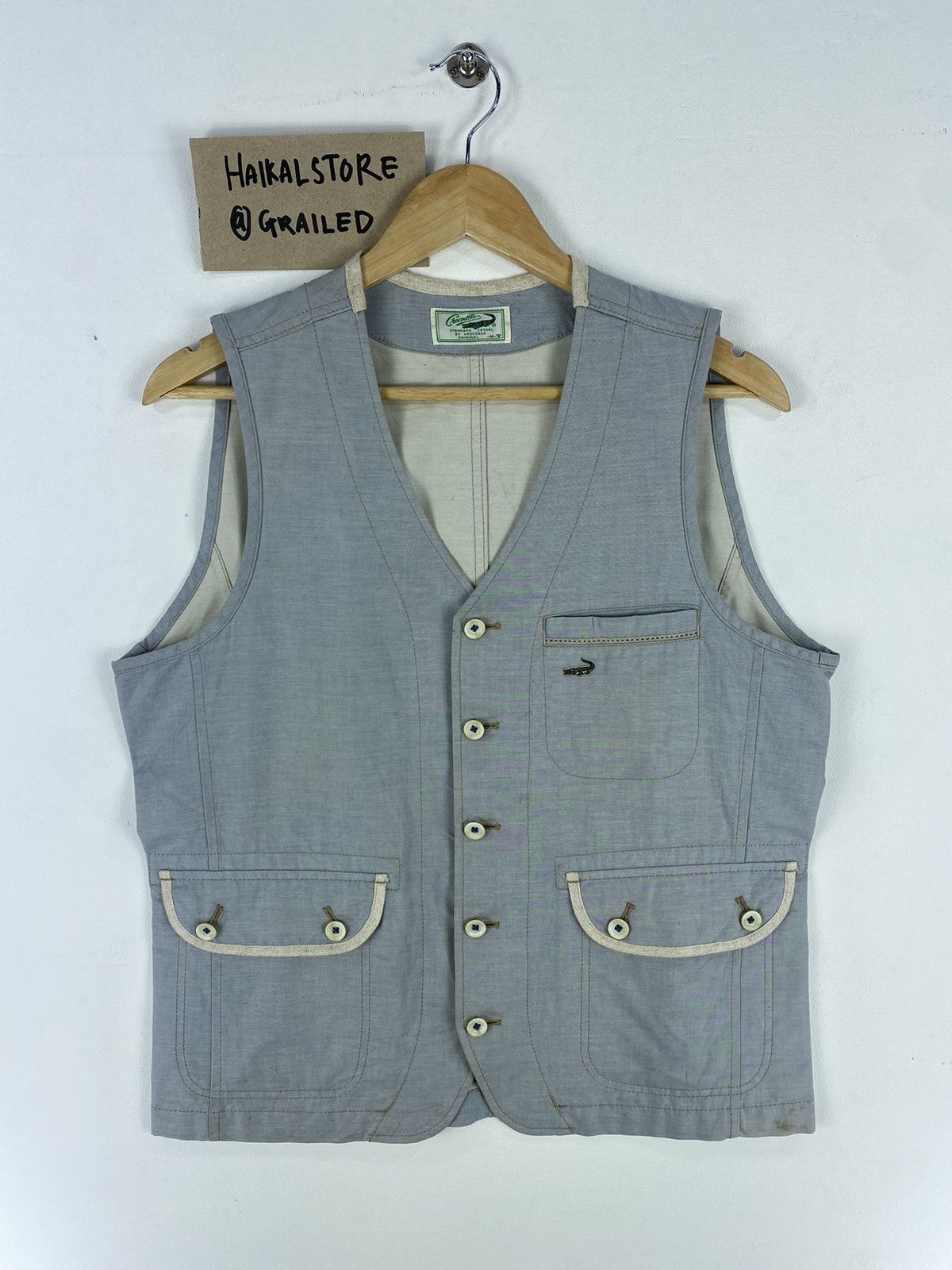 Japanese Brand Vintage Crocodile Utility Tactikal Vest Size US S / EU 44-46 / 1 - 1 Thumbnail