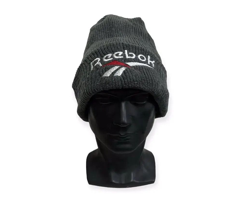 Reebok × Vintage Reebok Spellout Beanie Hat Size ONE SIZE - 1 Thumbnail