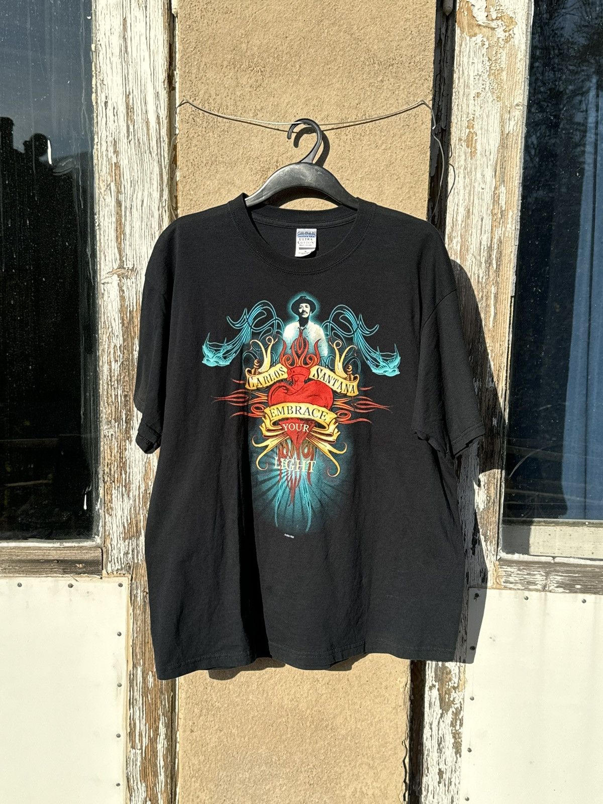 Band Tees × Vintage Vintage 2005 Carlos santana tshirt tour tee Size US XL / EU 56 / 4 - 1 Thumbnail