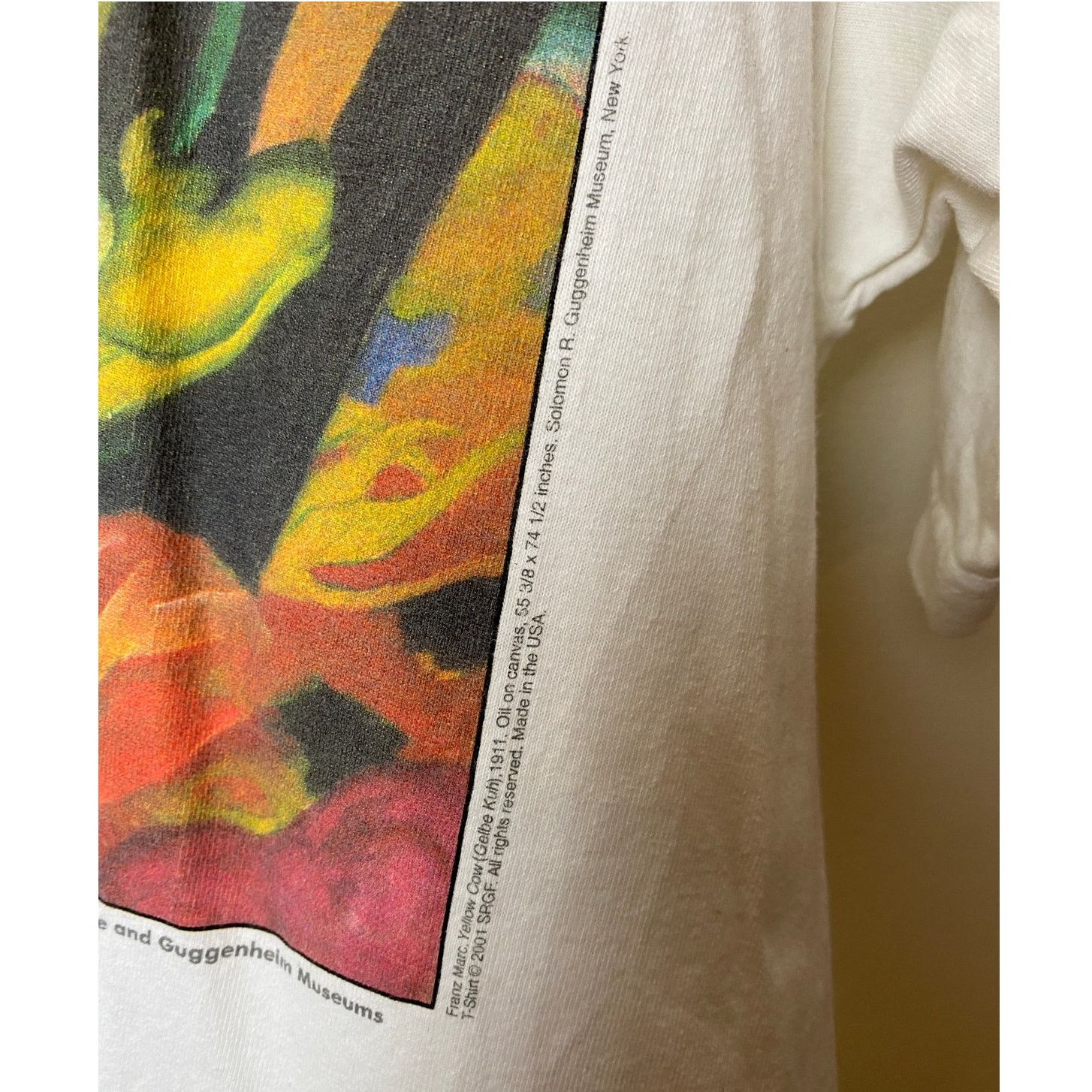 Vintage Vintage Franz Marc. "Yellow Cow" Art Tee Guggenheim Museum L Size US L / EU 52-54 / 3 - 3 Thumbnail