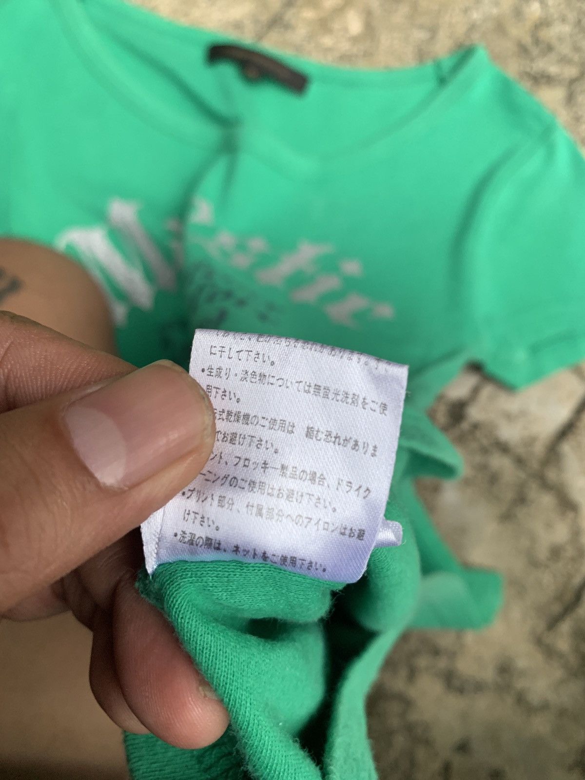 Japanese Brand y2k Charmberrytic Japan Green Goth Font Poem Graphic Top Size M / US 6-8 / IT 42-44 - 9 Thumbnail