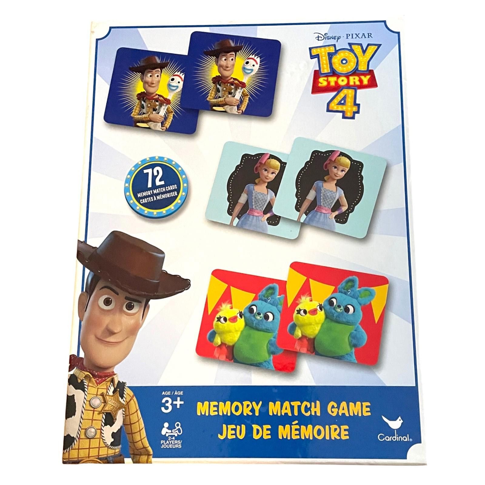 Pierre Cardin Toy Story 4 Memory Match Game Kids Disney Pixar Complete Size ONE SIZE - 1 Thumbnail