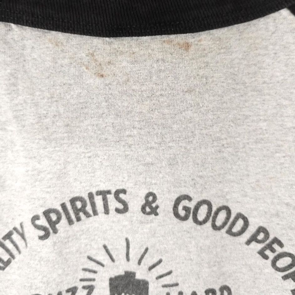 Vintage In4mation T Shirt Mens XL Gray Black Poison Control Knock Back Raglan Tee Size US XL / EU 56 / 4 - 7 Thumbnail